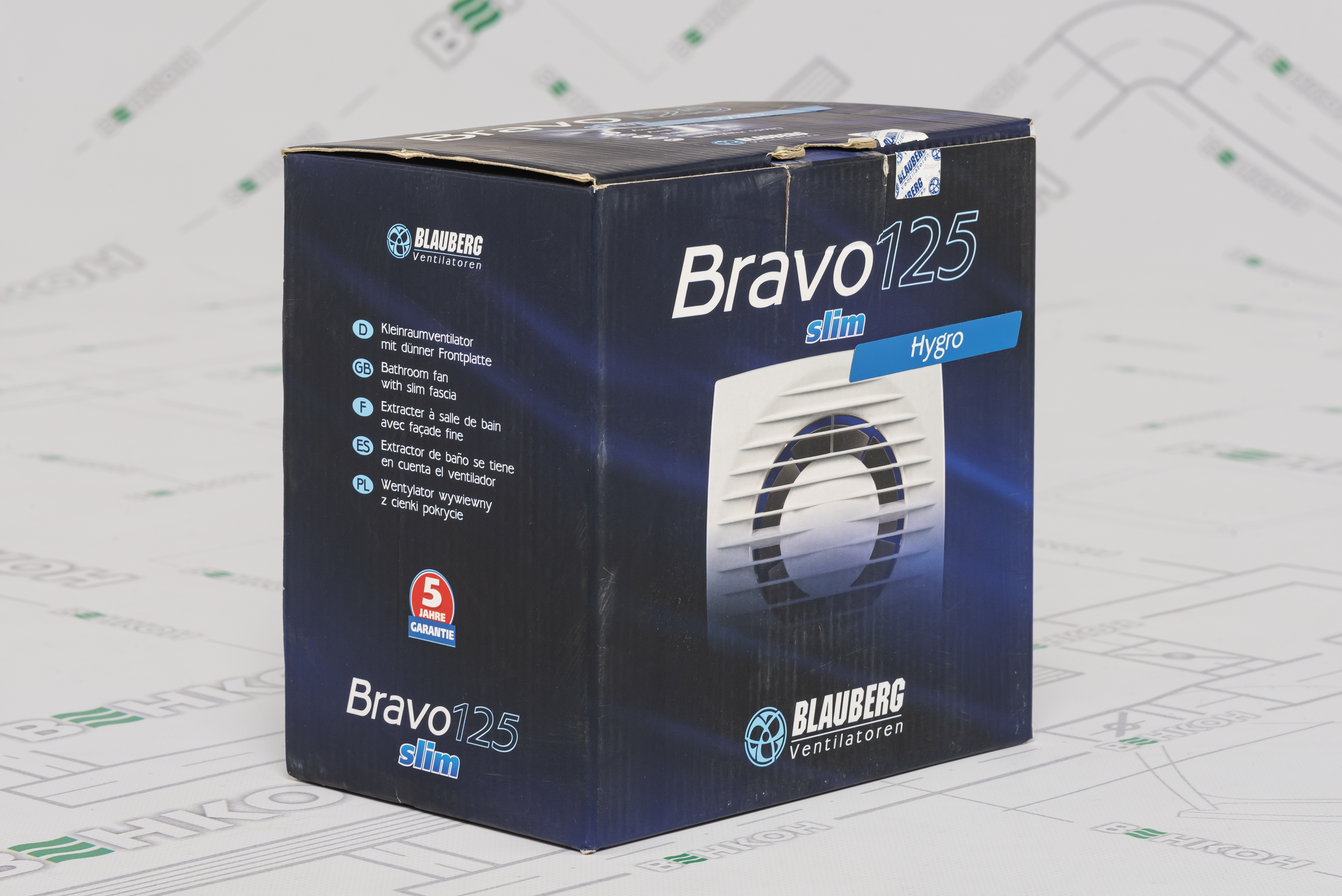Вытяжной вентилятор Blauberg Bravo 125 H внешний вид - фото 9