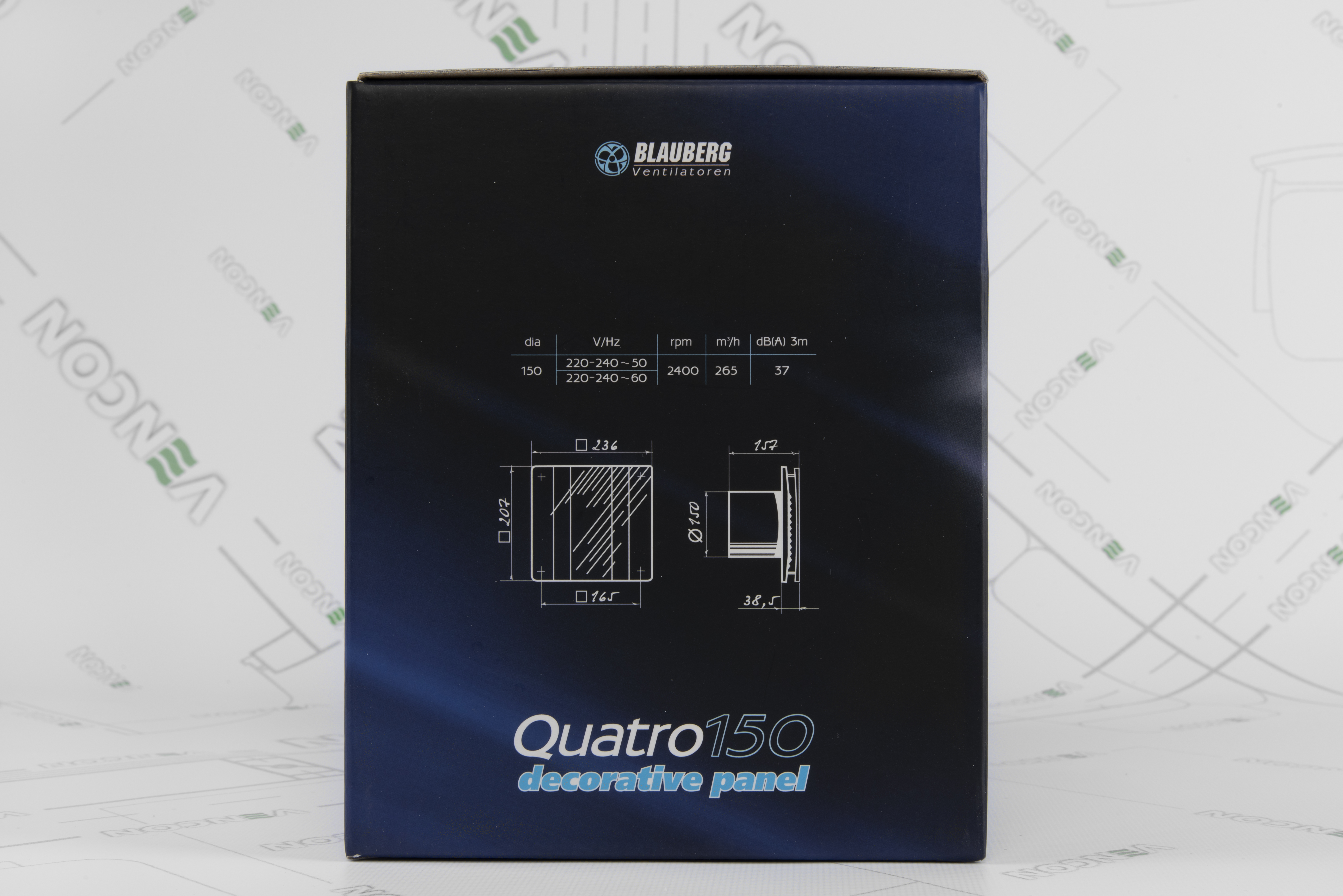 Вытяжной вентилятор Blauberg Quatro 150 T обзор - фото 8