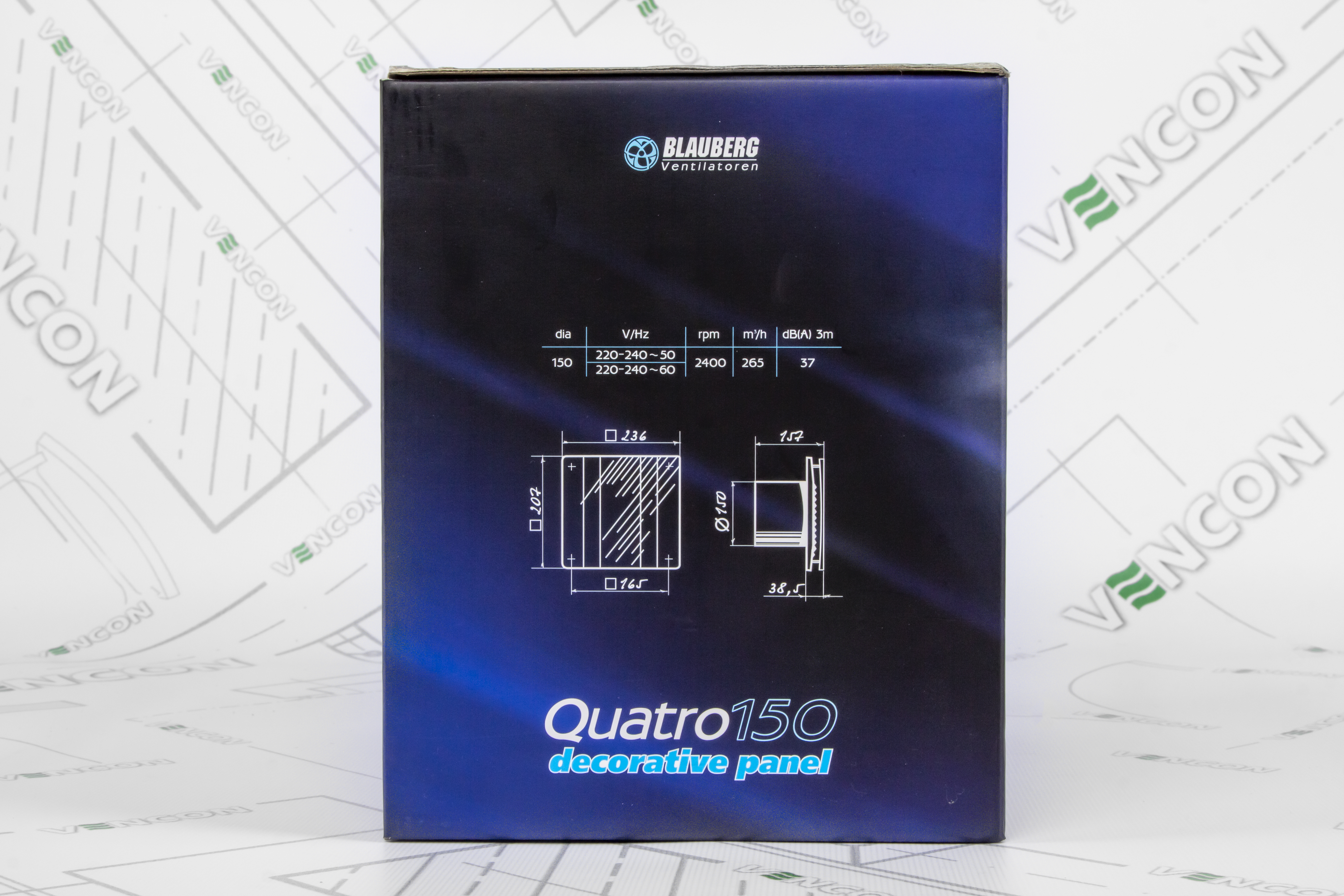 Витяжний вентилятор Blauberg Quatro 150 H характеристики - фотографія 7