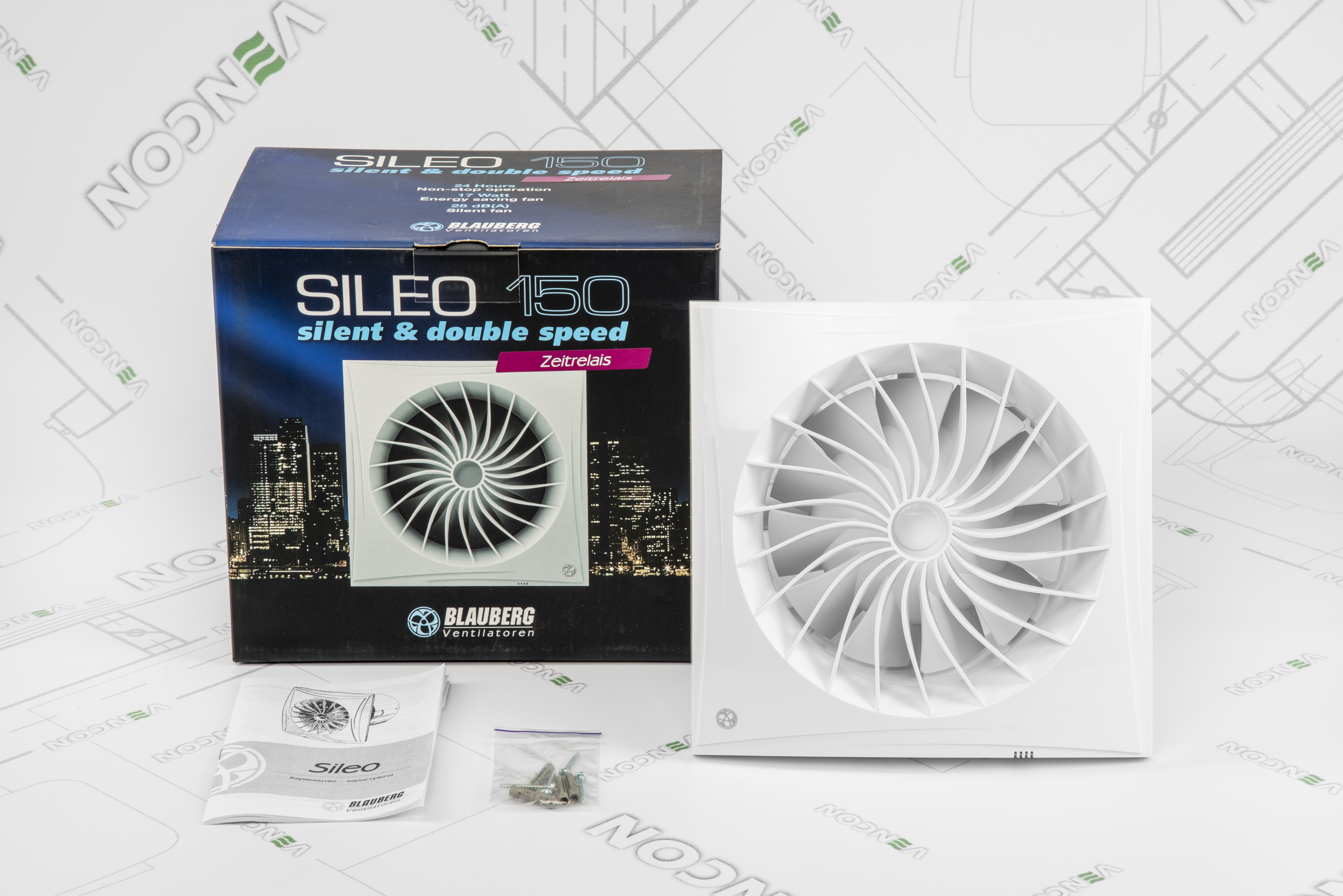 Вытяжной вентилятор Blauberg Sileo 150 T характеристики - фотография 7