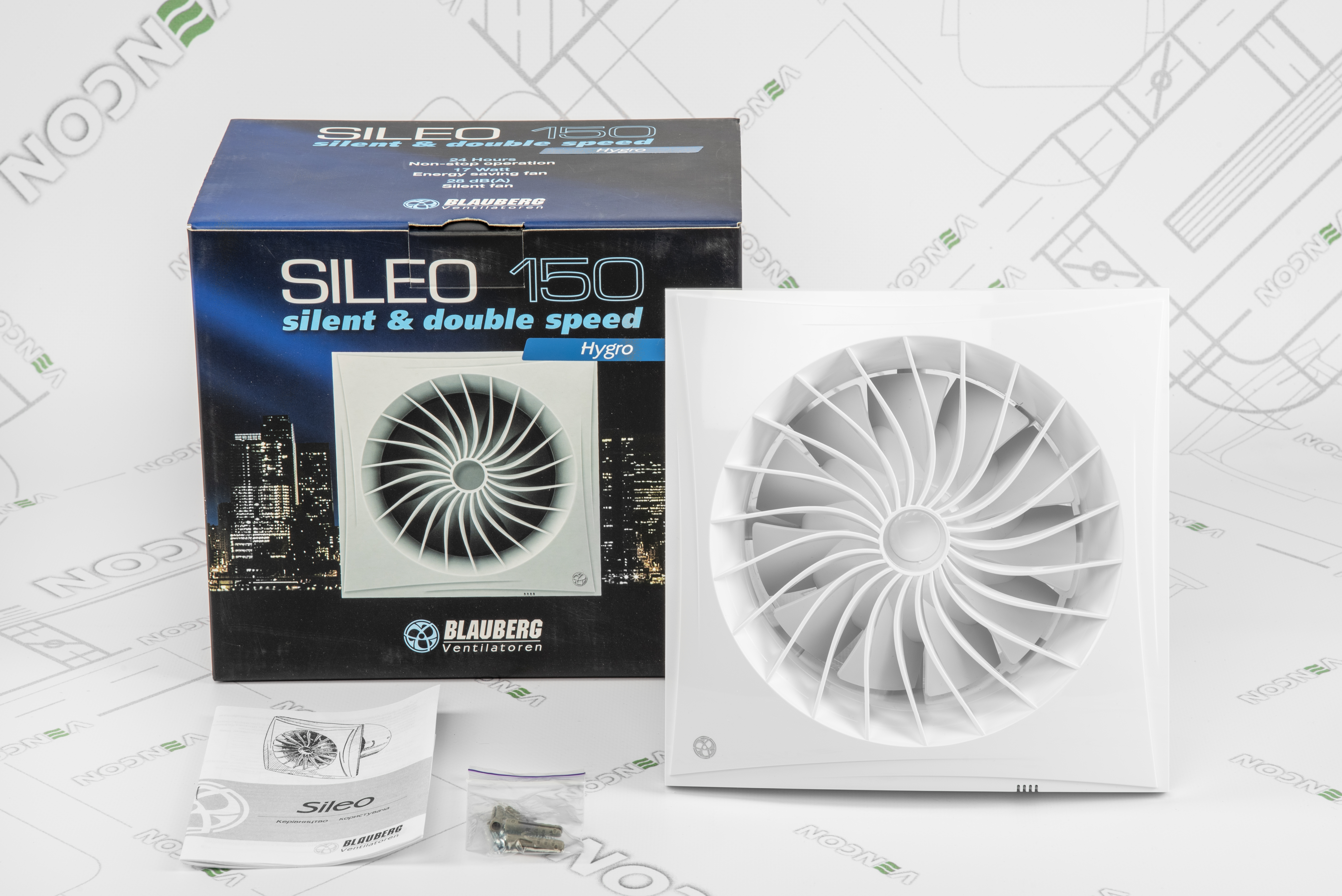 Витяжний вентилятор Blauberg Sileo 150 H характеристики - фотографія 7