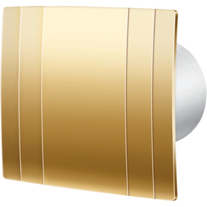 Золотистий витяжний вентилятор Blauberg Quatro Hi-Tech Gold 100