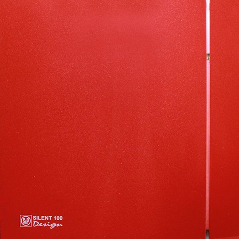 Червоний витяжний вентилятор Soler&Palau Silent-100 CRZ Red Design-4C (5210619900)