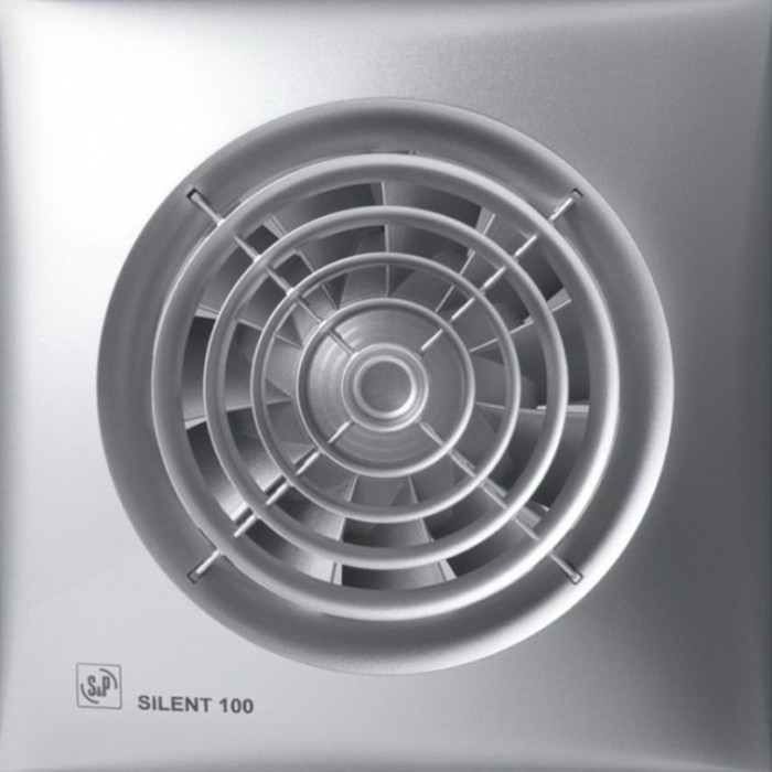 Витяжний вентилятор Soler&Palau Silent-100 CZ Silver 12V (5210423900) в інтернет-магазині, головне фото