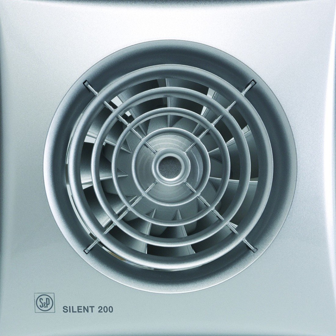 Серебристый вытяжной вентилятор Soler&Palau Silent-200 CZ Silver (5210318100)