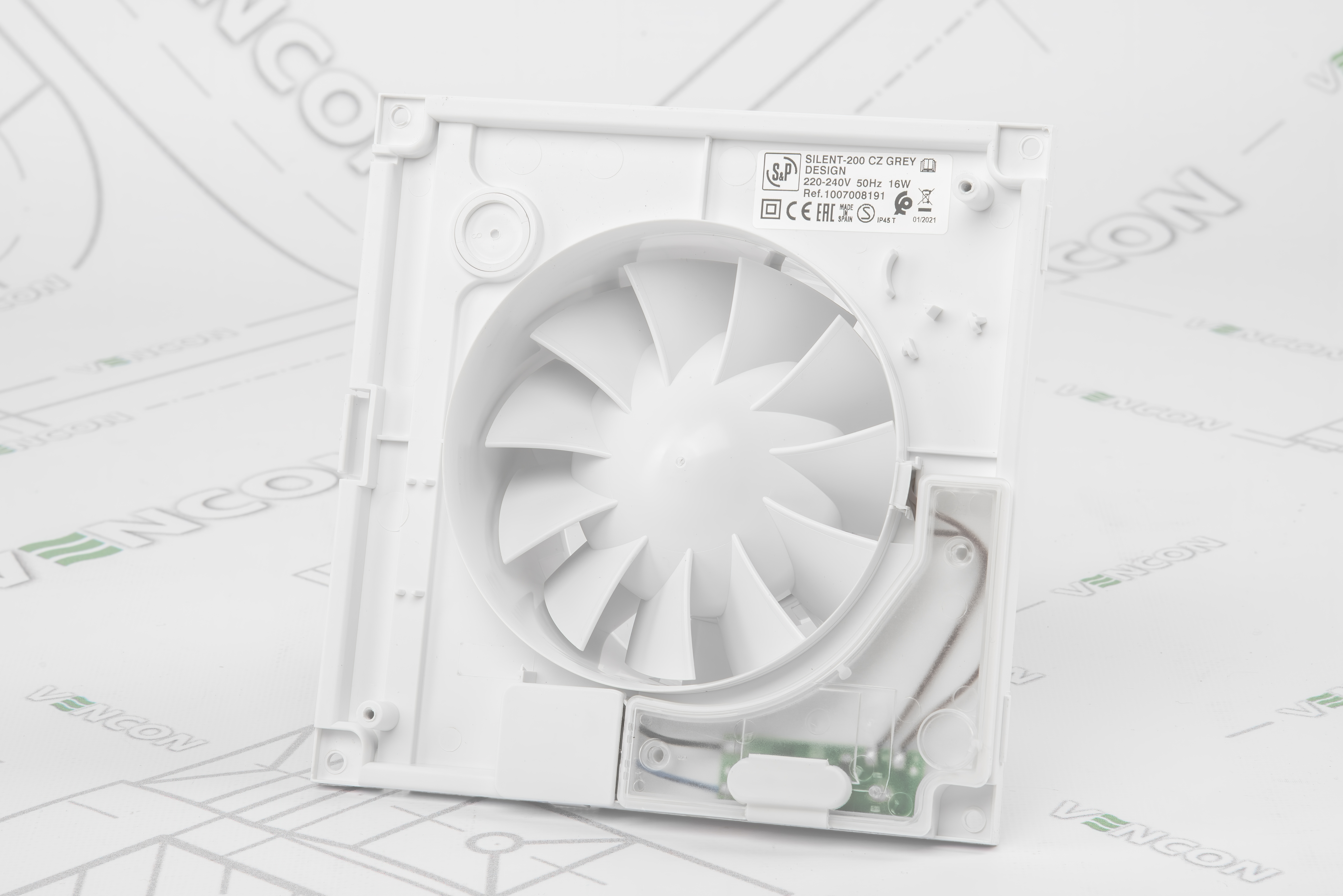 Вытяжной вентилятор Soler&Palau Silent-200 CZ Grey Design-4C (5210616600) обзор - фото 8