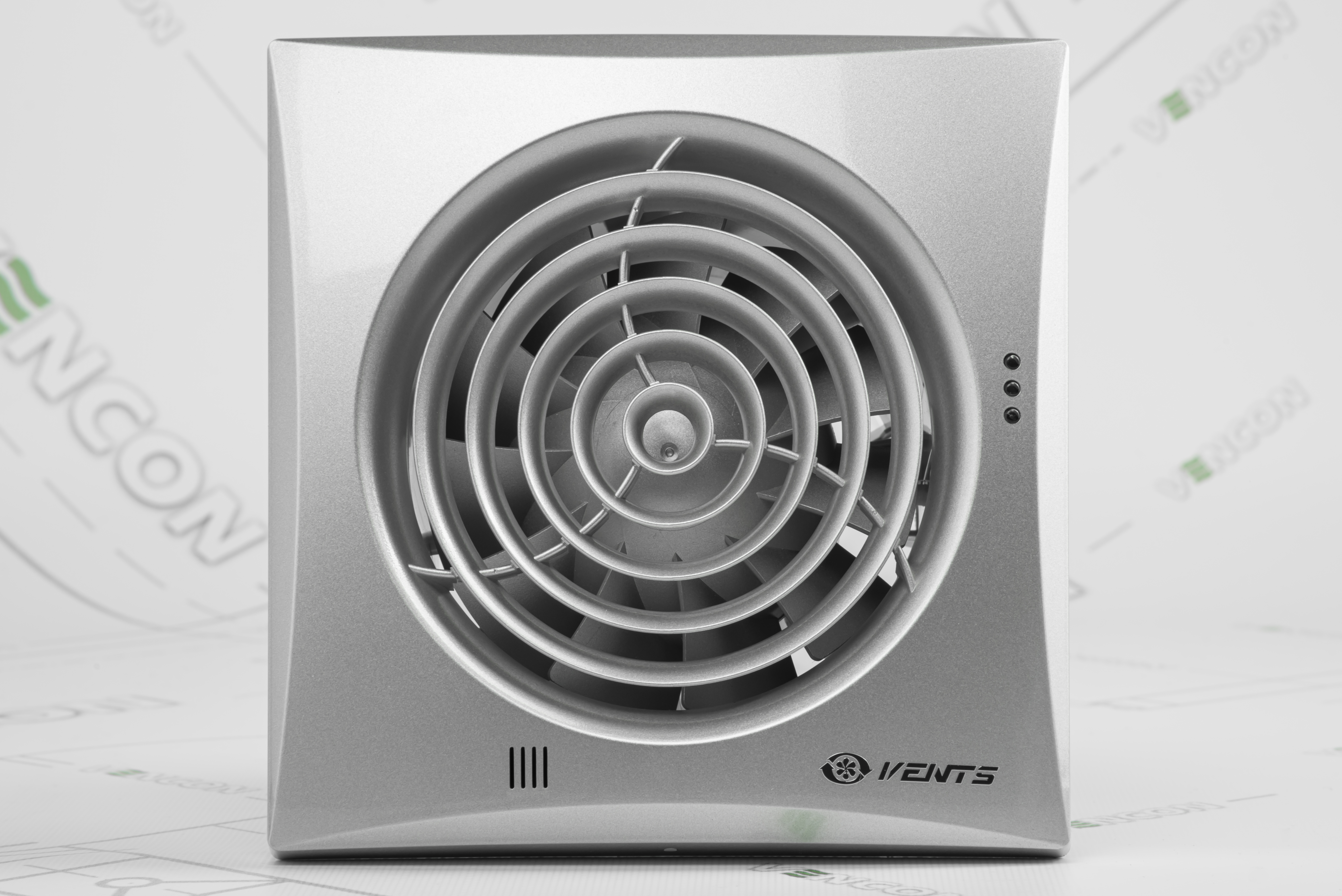 Витяжний вентилятор Вентс 125 Квайт Алюміній лакований ціна 3021.00 грн - фотографія 2