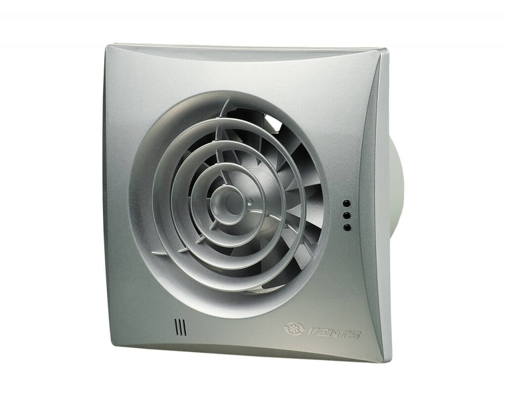 Вытяжной вентилятор Вентс 125 Квайт Алюминий матовый цена 3021.00 грн - фотография 2