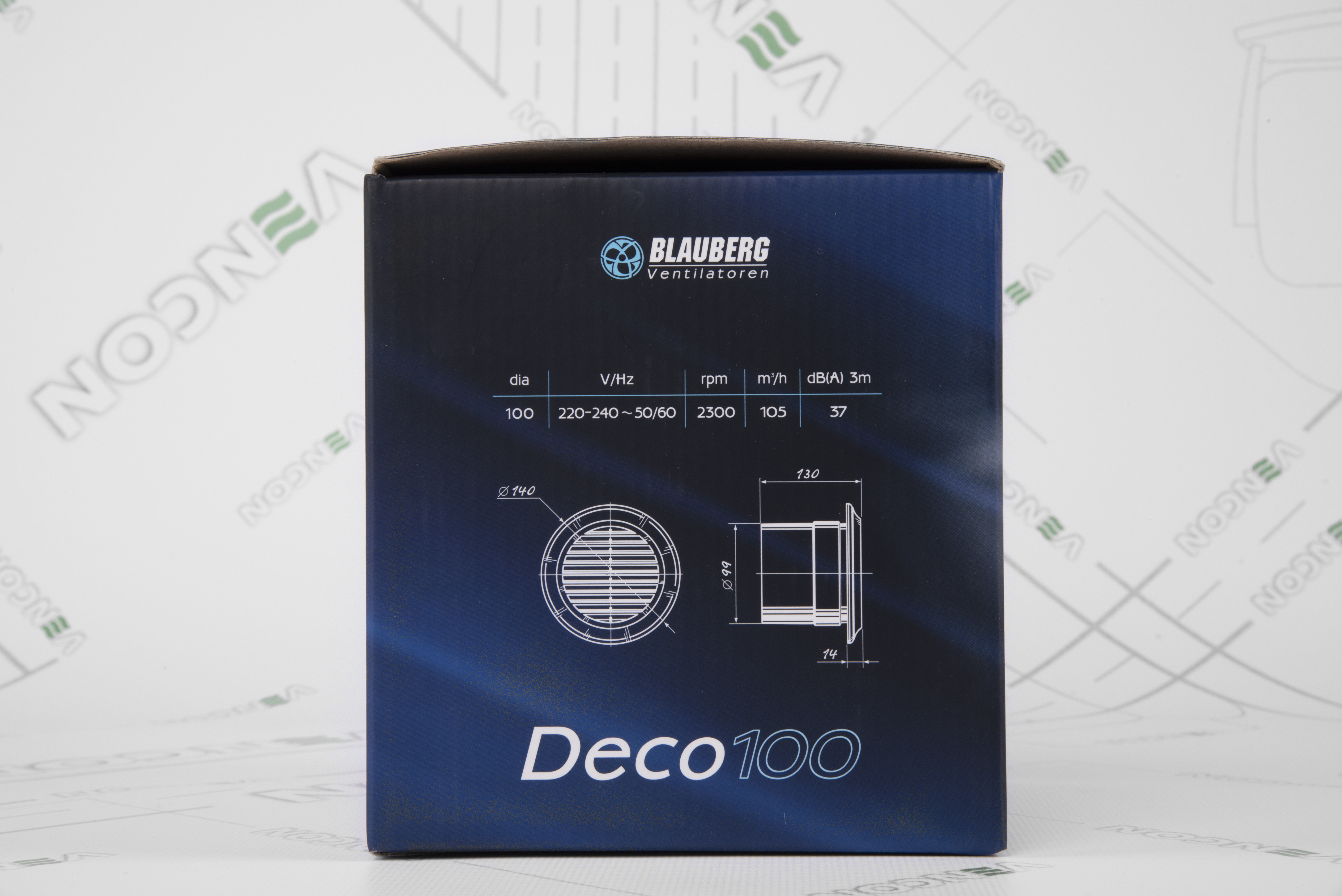 Витяжний вентилятор Blauberg Deco Chrome 100 характеристики - фотографія 7