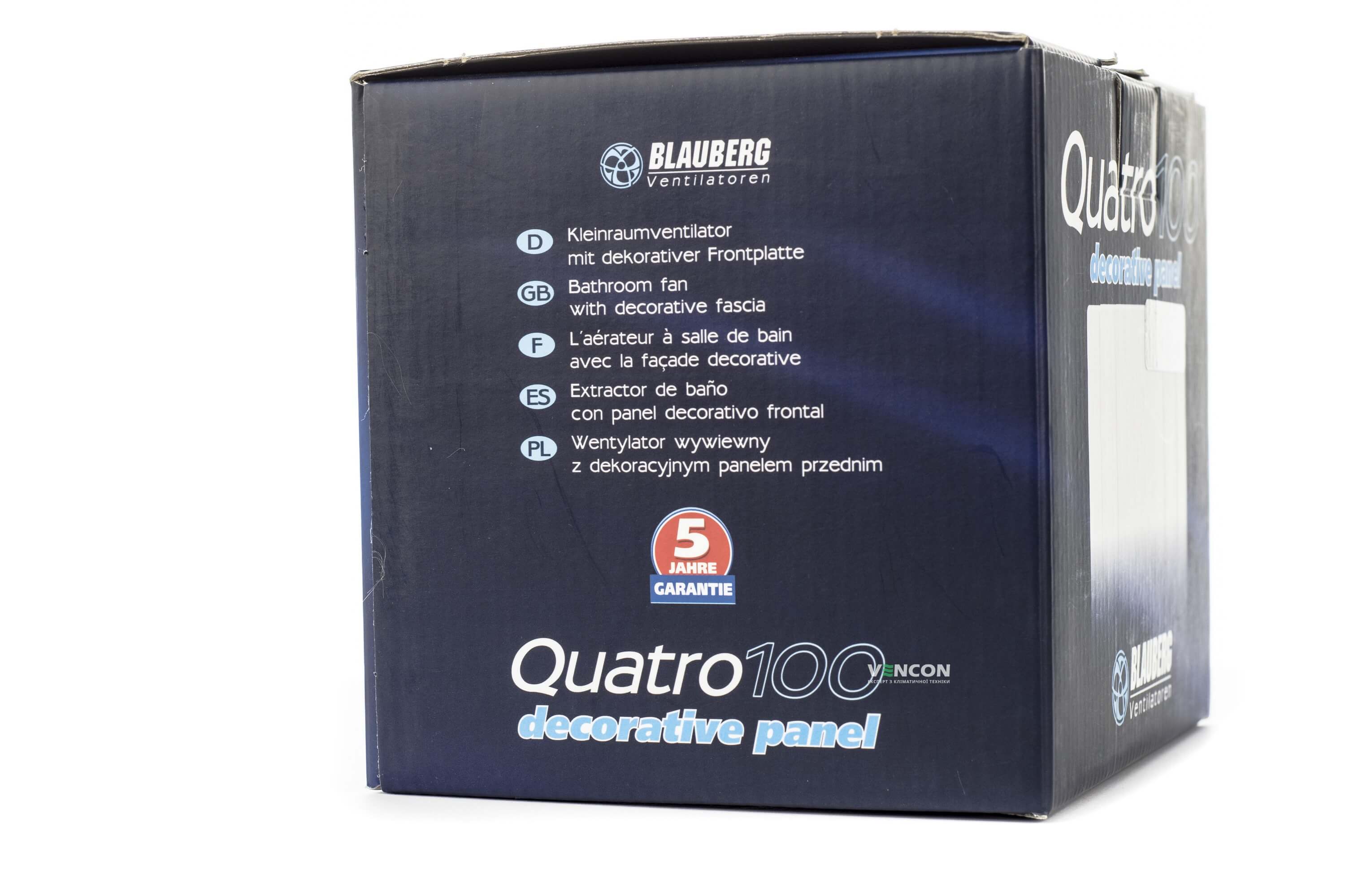 Витяжний вентилятор Blauberg Quatro Hi-Tech 100 інструкція - зображення 6