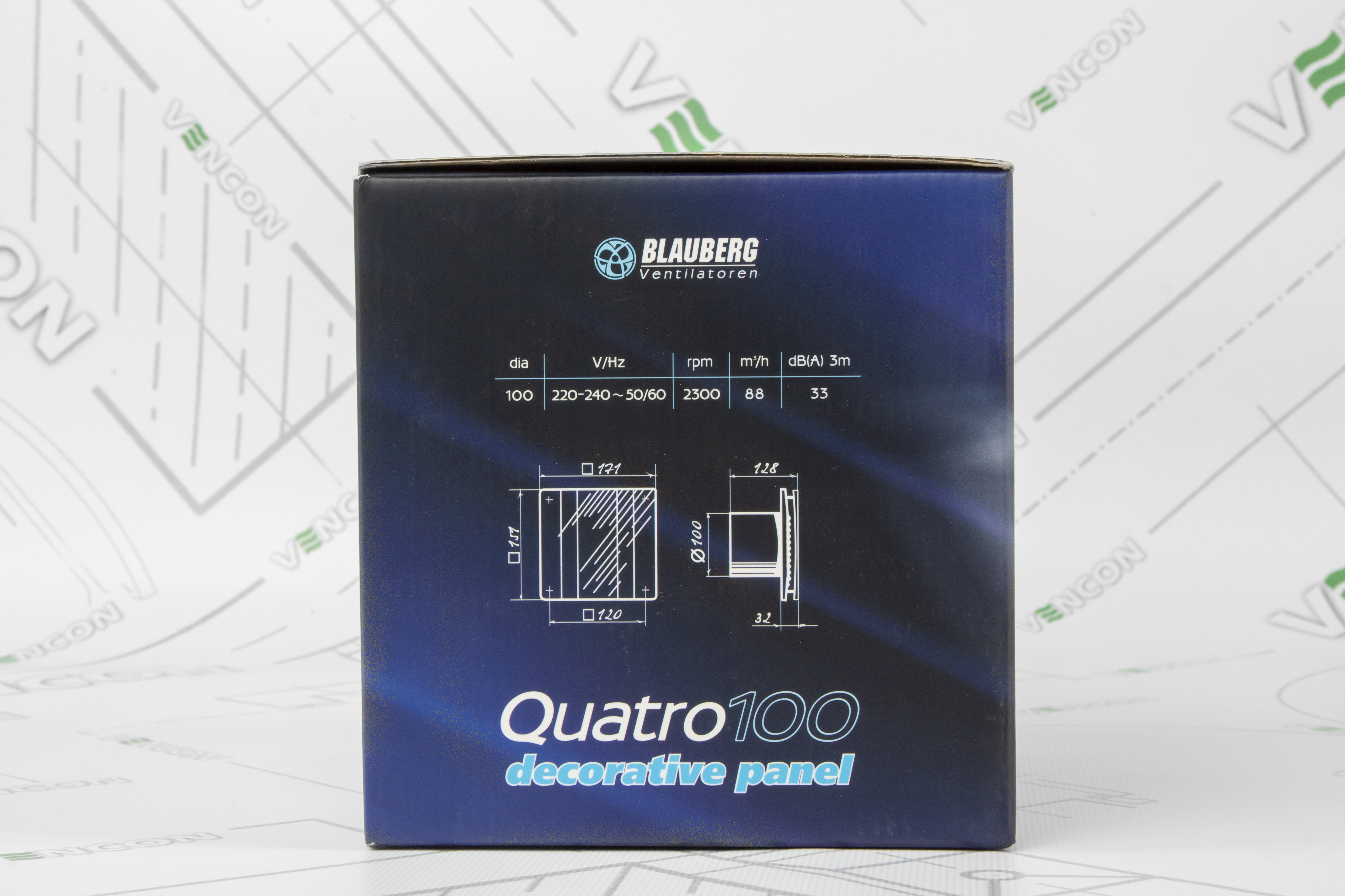 Вытяжной вентилятор Blauberg Quatro Hi-Tech Chrome 100 инструкция - изображение 6