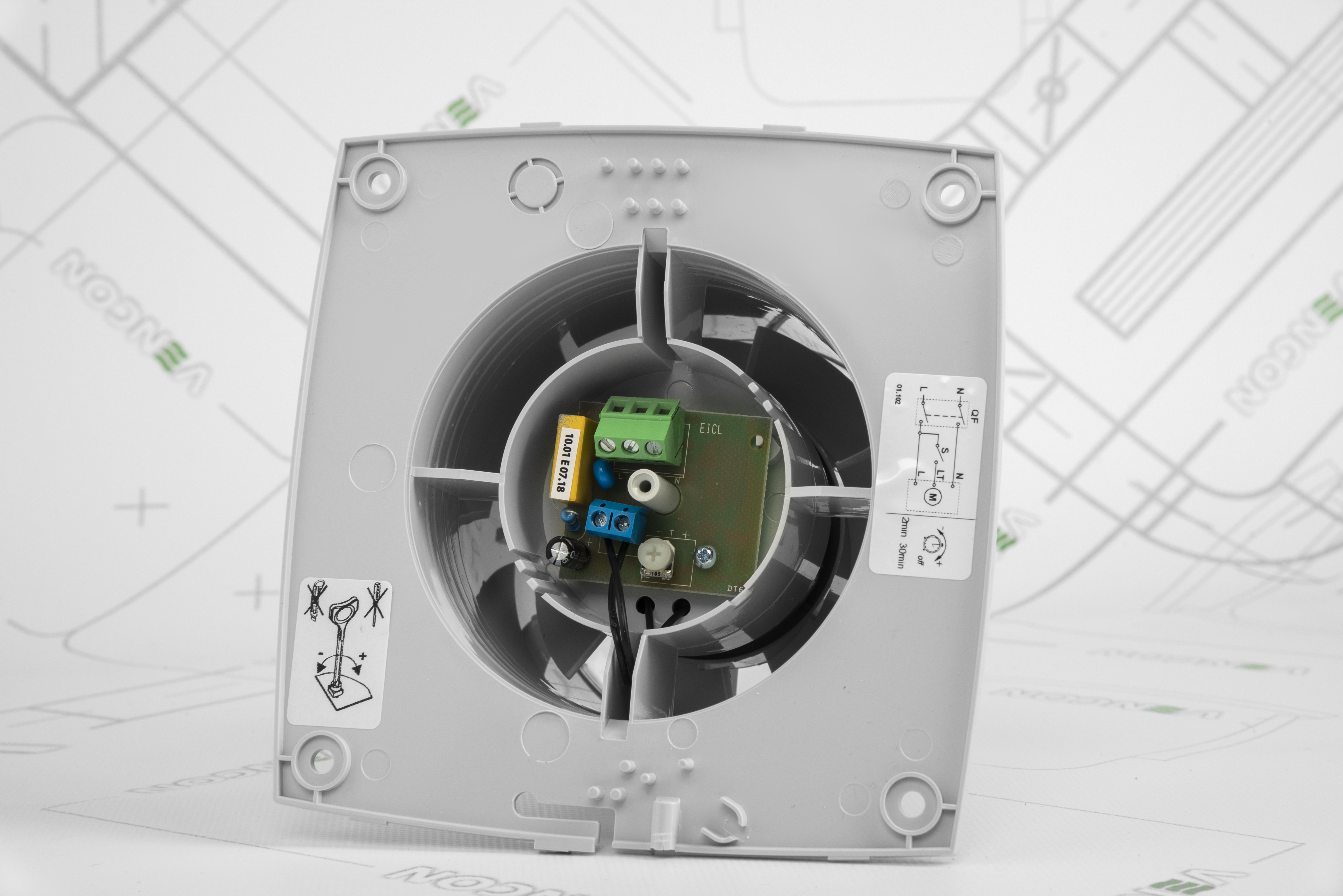 Вытяжной вентилятор Blauberg Quatro Hi-Tech 100 T инструкция - изображение 6