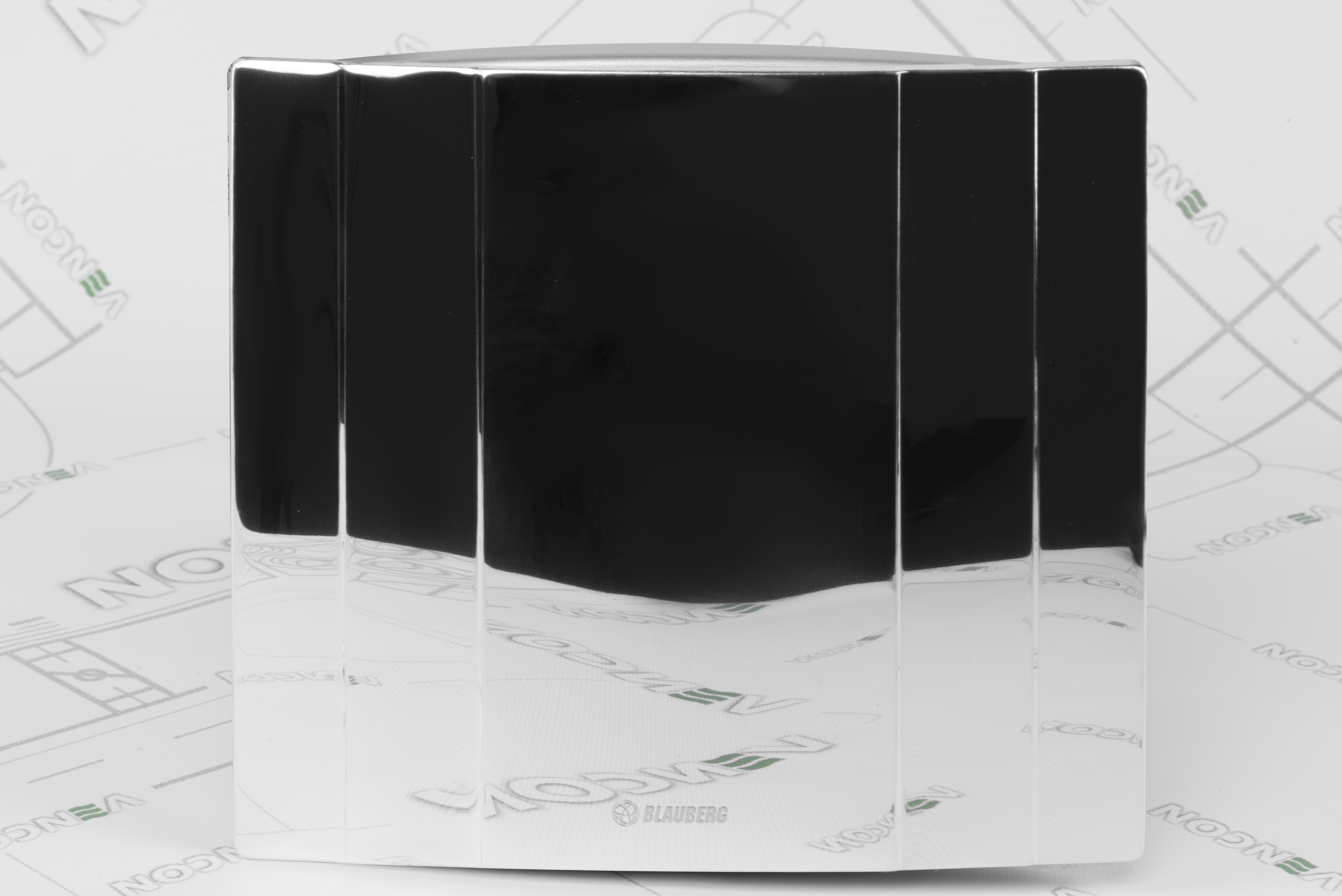 Витяжний вентилятор Blauberg Quatro Hi-Tech Chrome 100 T ціна 5824.00 грн - фотографія 2