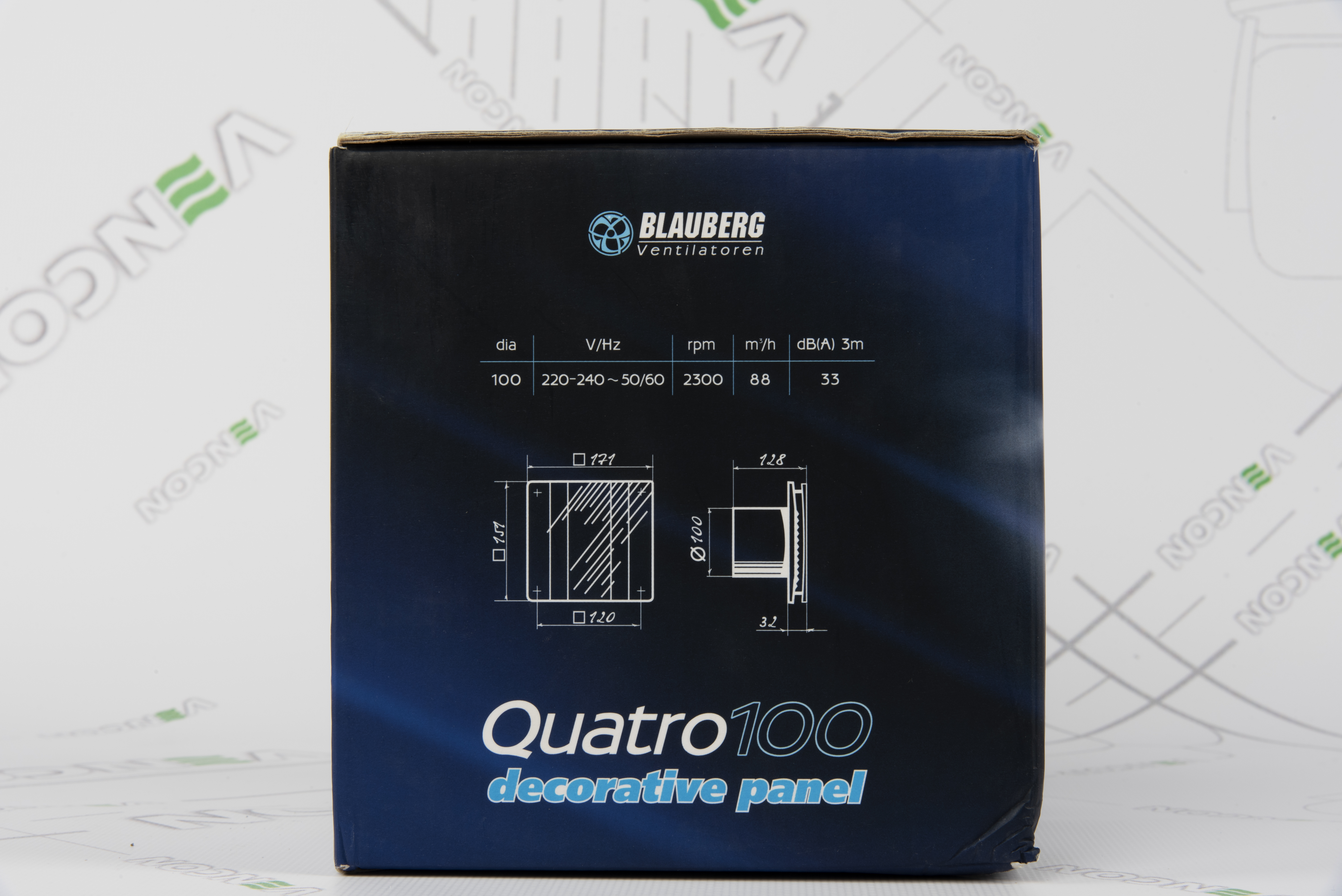 Витяжний вентилятор Blauberg Quatro Hi-Tech Chrome 100 T характеристики - фотографія 7