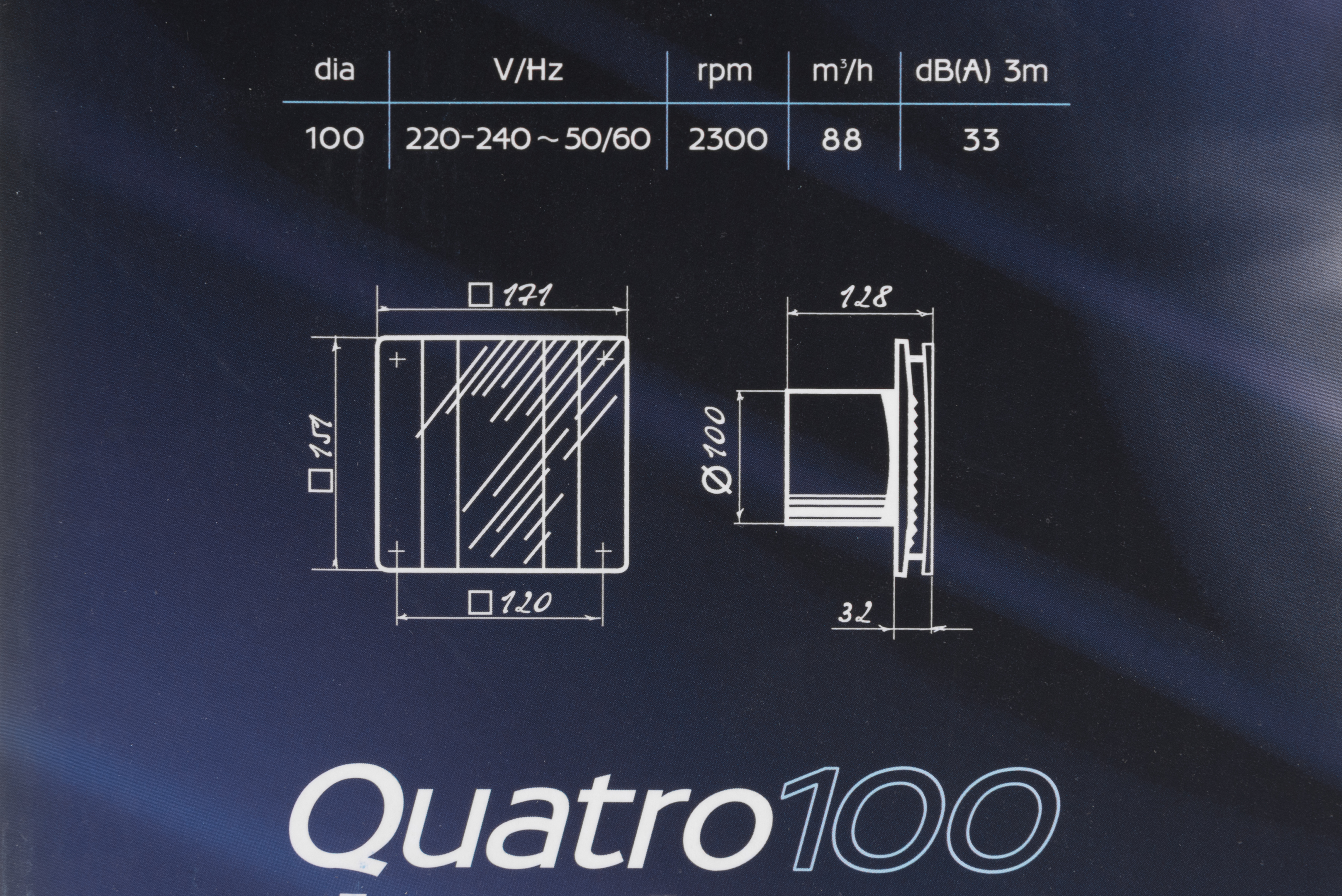 Витяжний вентилятор Blauberg Quatro Hi-Tech 100 H зовнішній вигляд - фото 9