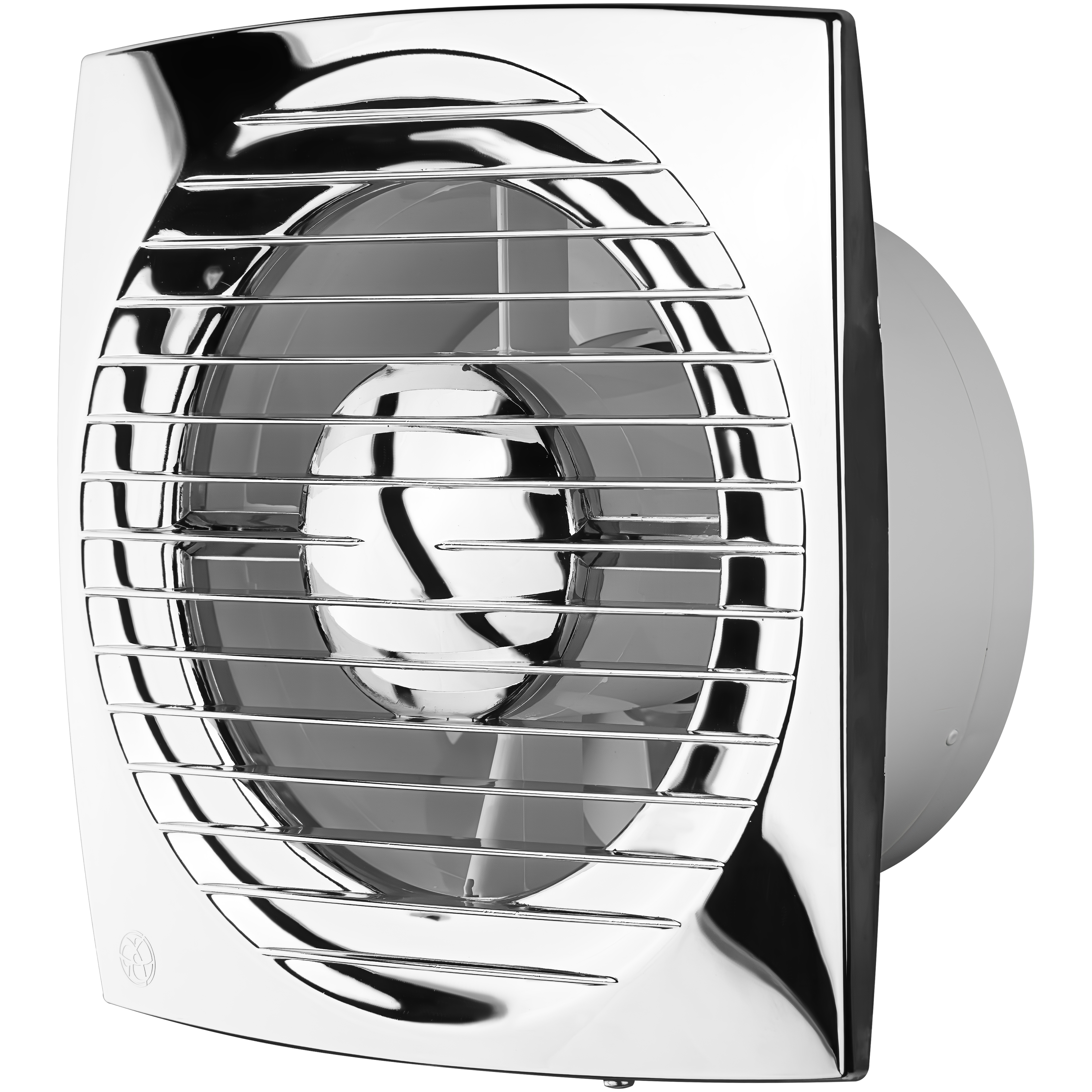 Сріблястий витяжний вентилятор Blauberg Bravo Chrome 100