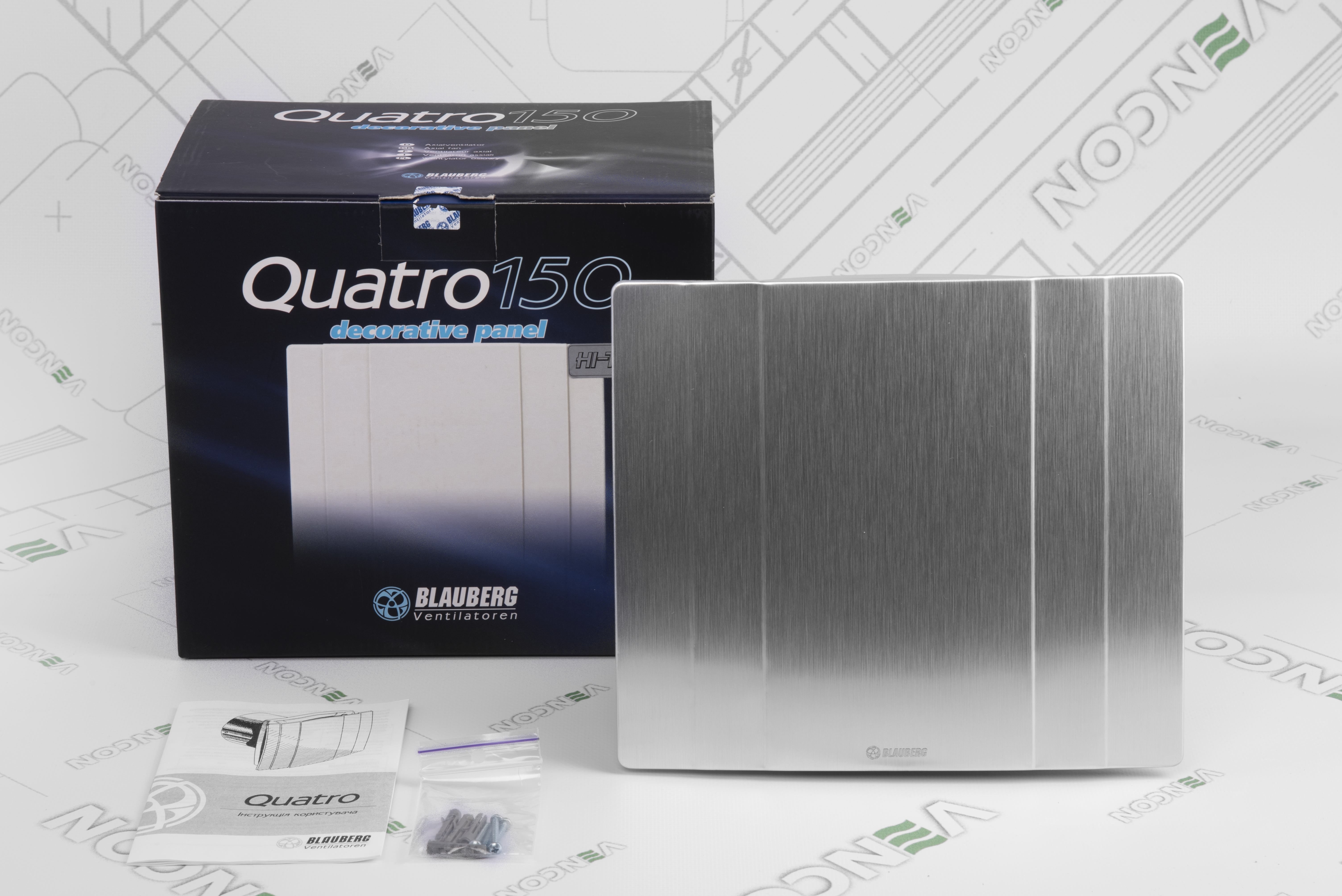 Витяжний вентилятор Blauberg Quatro Hi-Tech 150 характеристики - фотографія 7