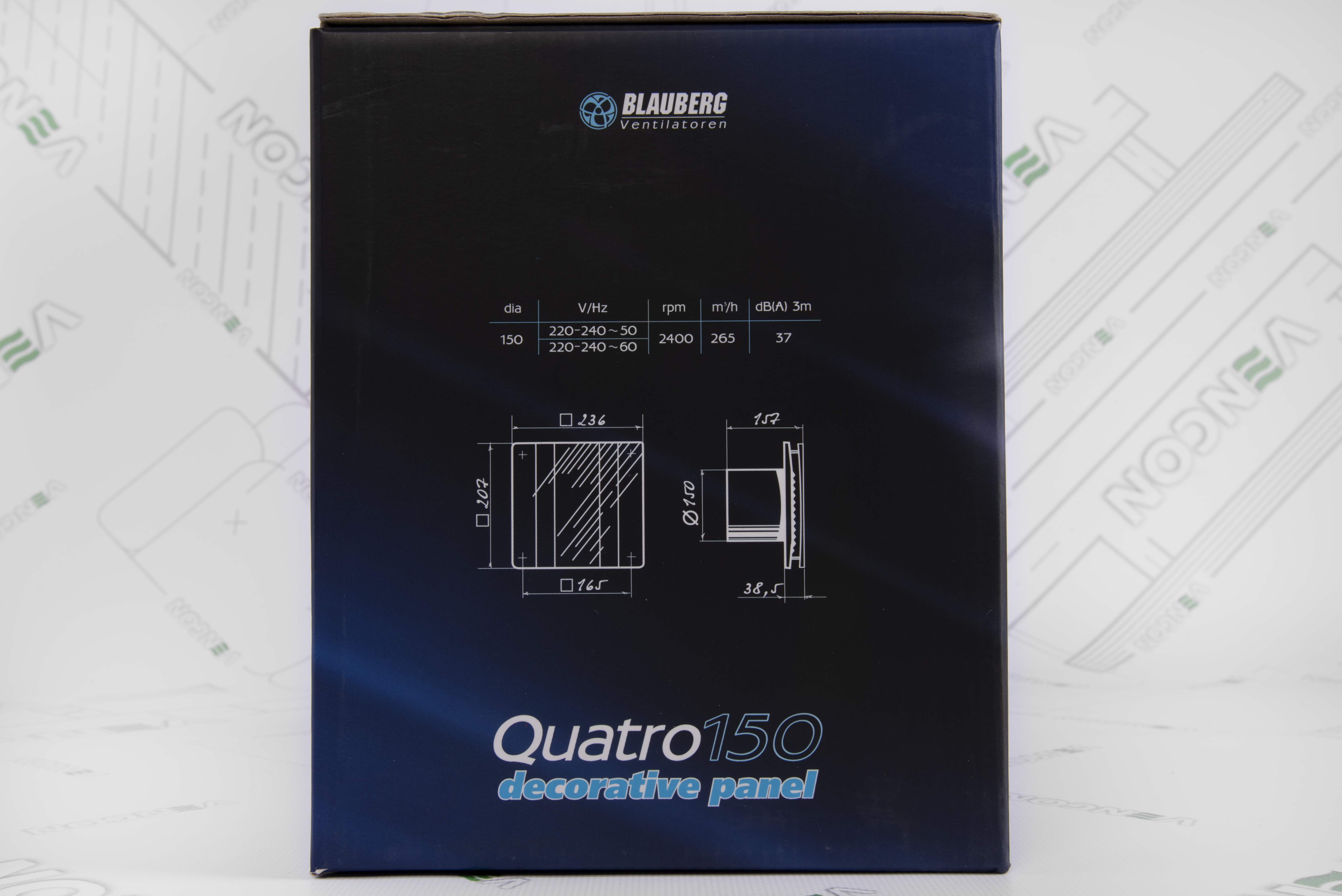 Вытяжной вентилятор Blauberg Quatro Hi-Tech 150 обзор - фото 8