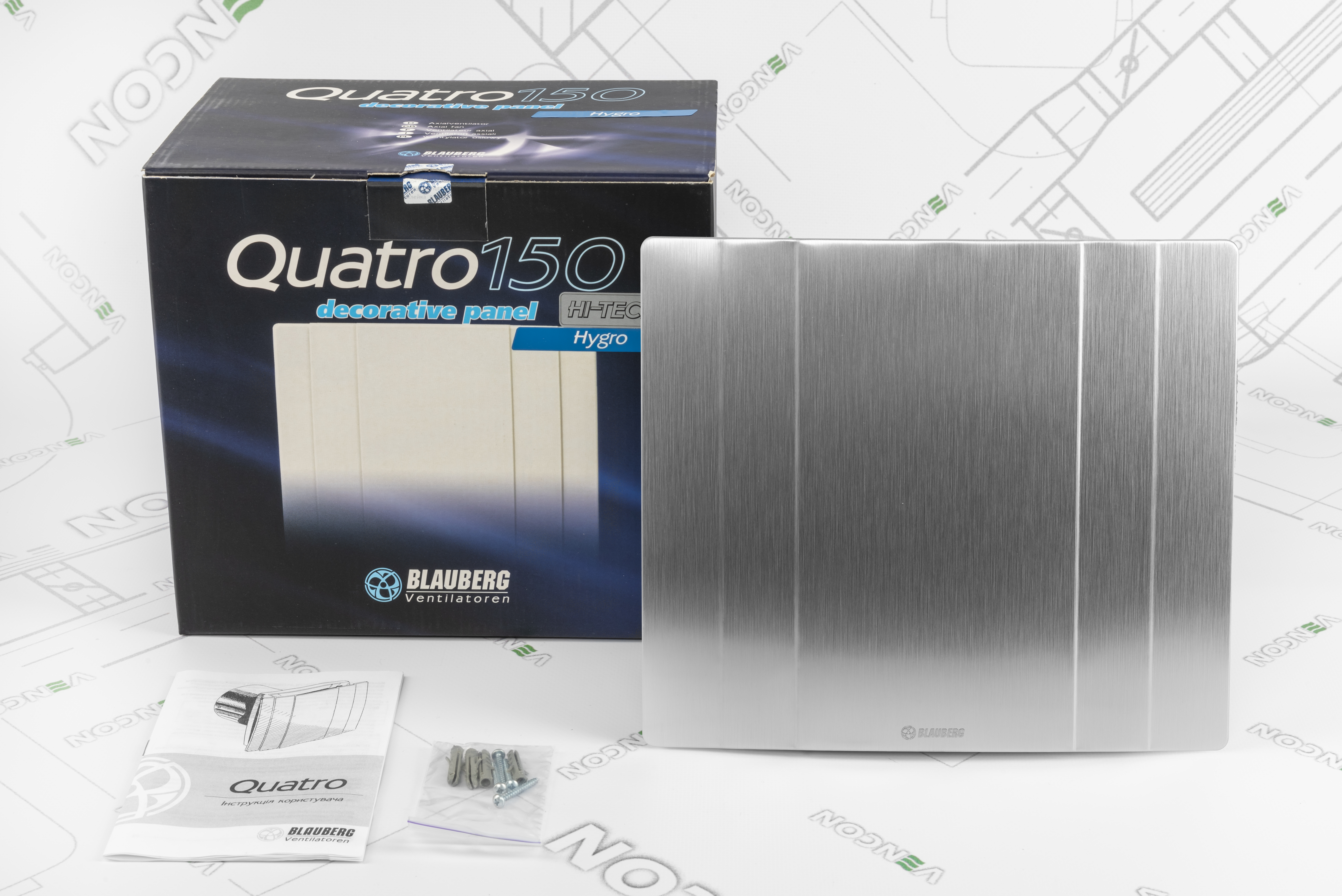 Вытяжной вентилятор Blauberg Quatro Hi-Tech 150 H обзор - фото 8