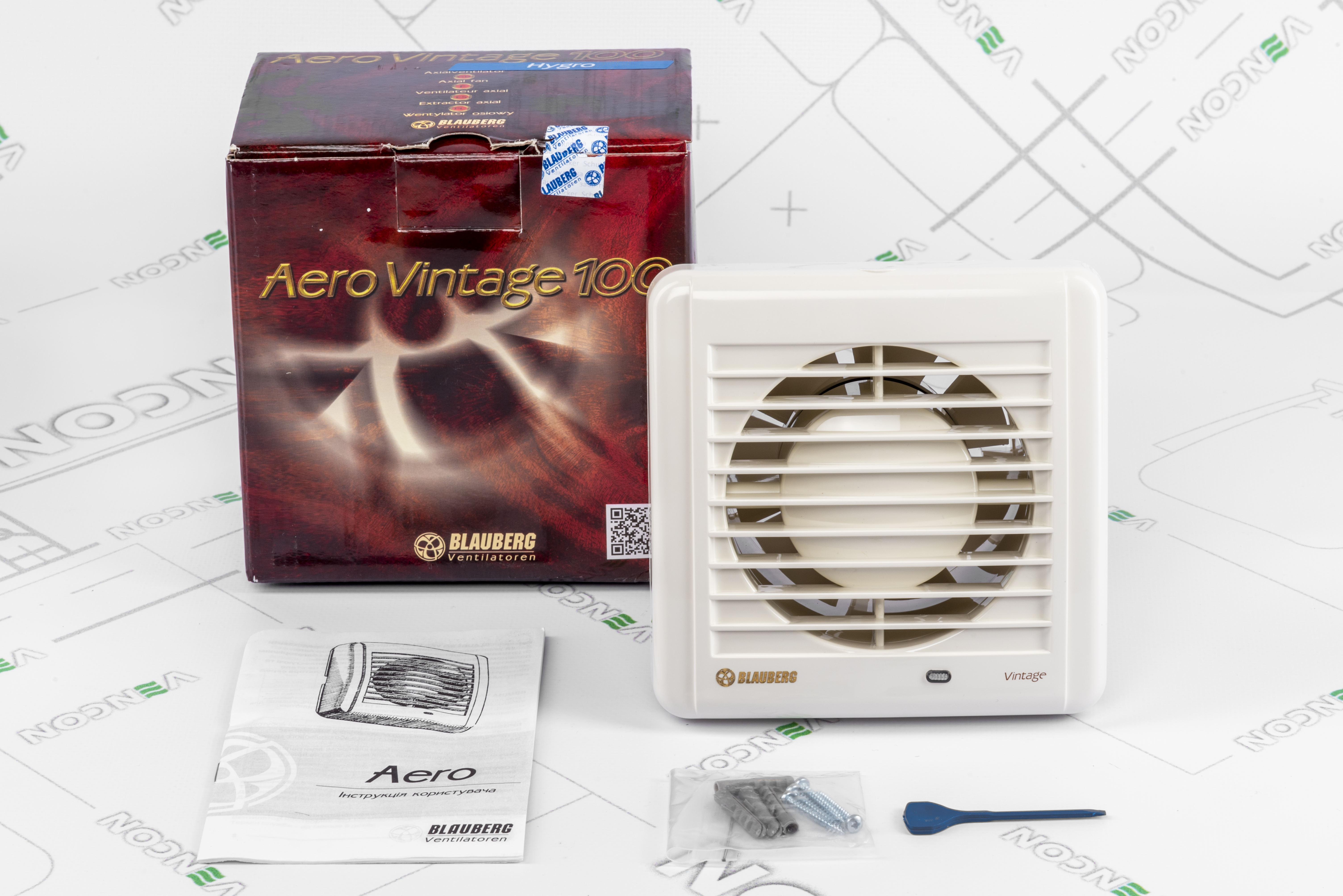 Витяжний вентилятор Blauberg Aero Vintage 100 H характеристики - фотографія 7