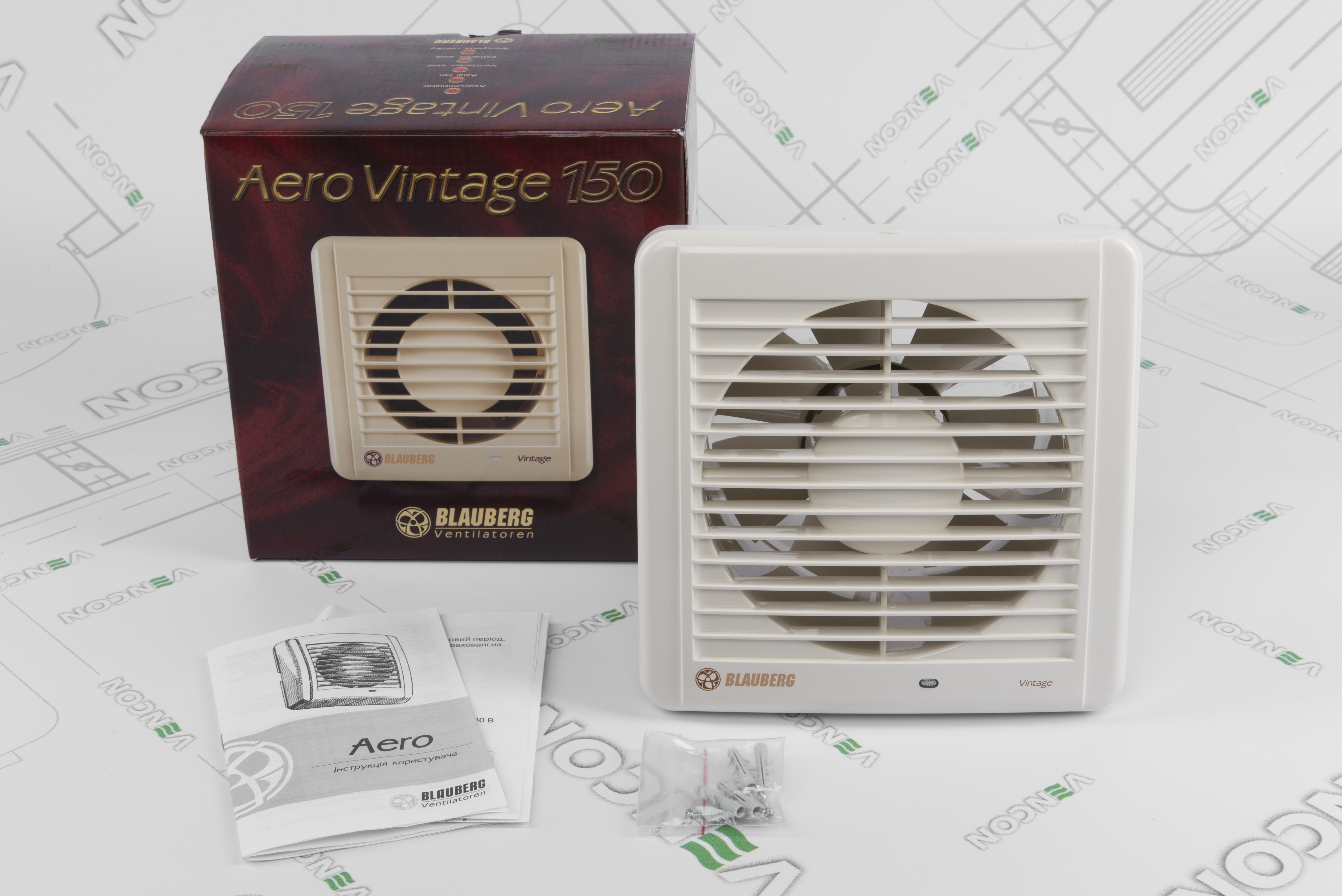 Витяжний вентилятор Blauberg Aero Vintage 150 характеристики - фотографія 7