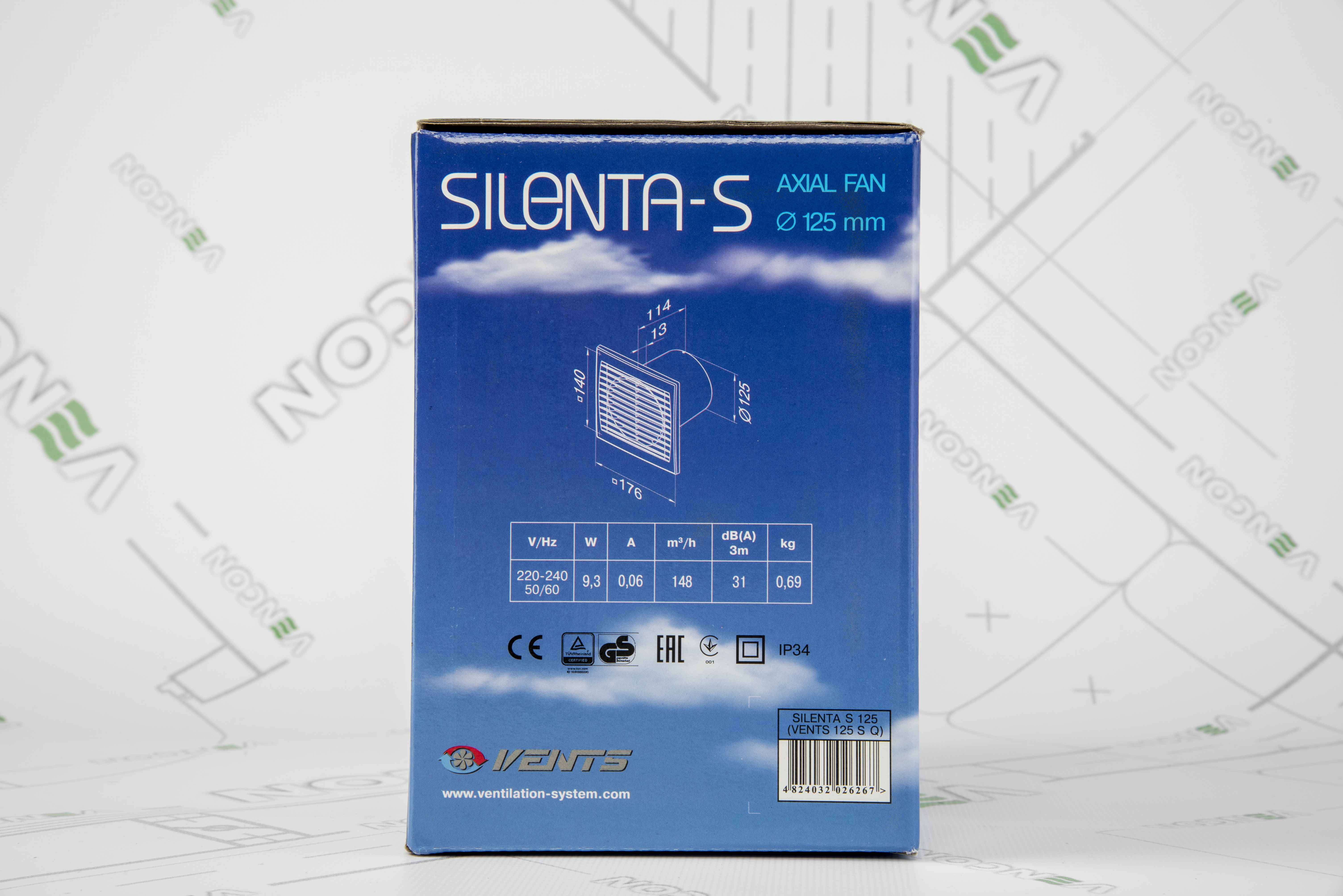 Вытяжной вентилятор Вентс 125 Силента-С характеристики - фотография 7