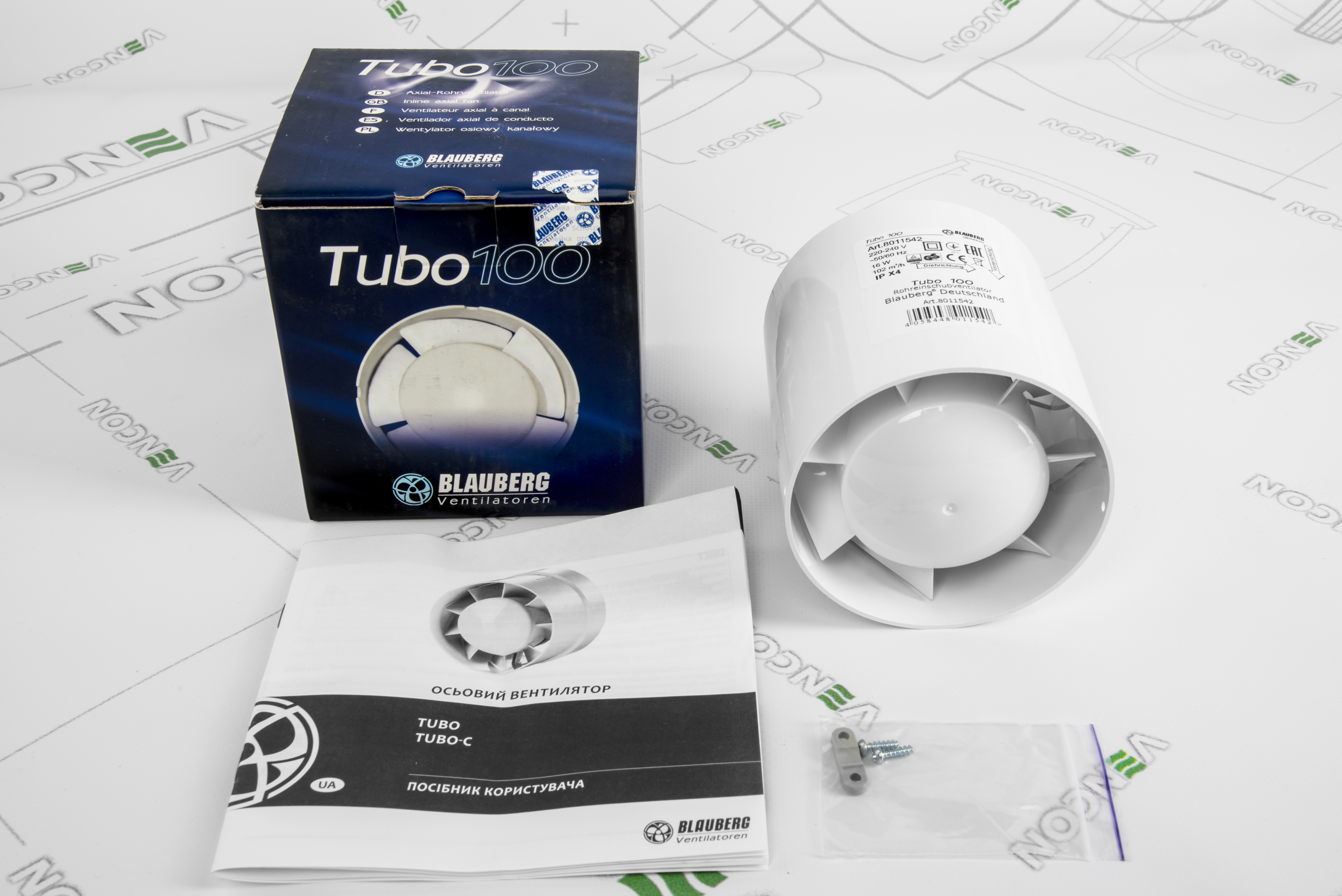 Канальний вентилятор Blauberg Tubo 100 характеристики - фотографія 7