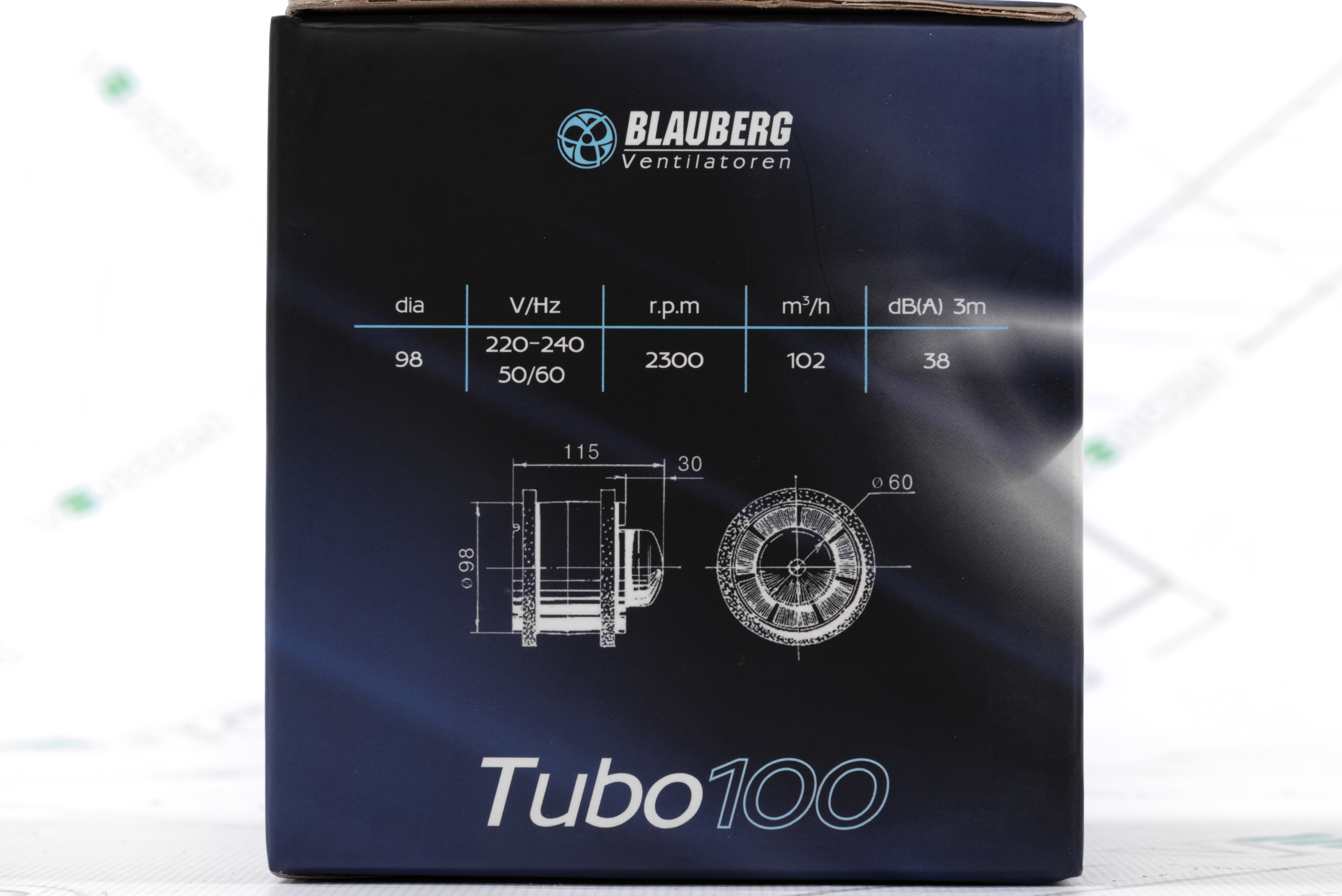Канальний вентилятор Blauberg Tubo 100 T характеристики - фотографія 7