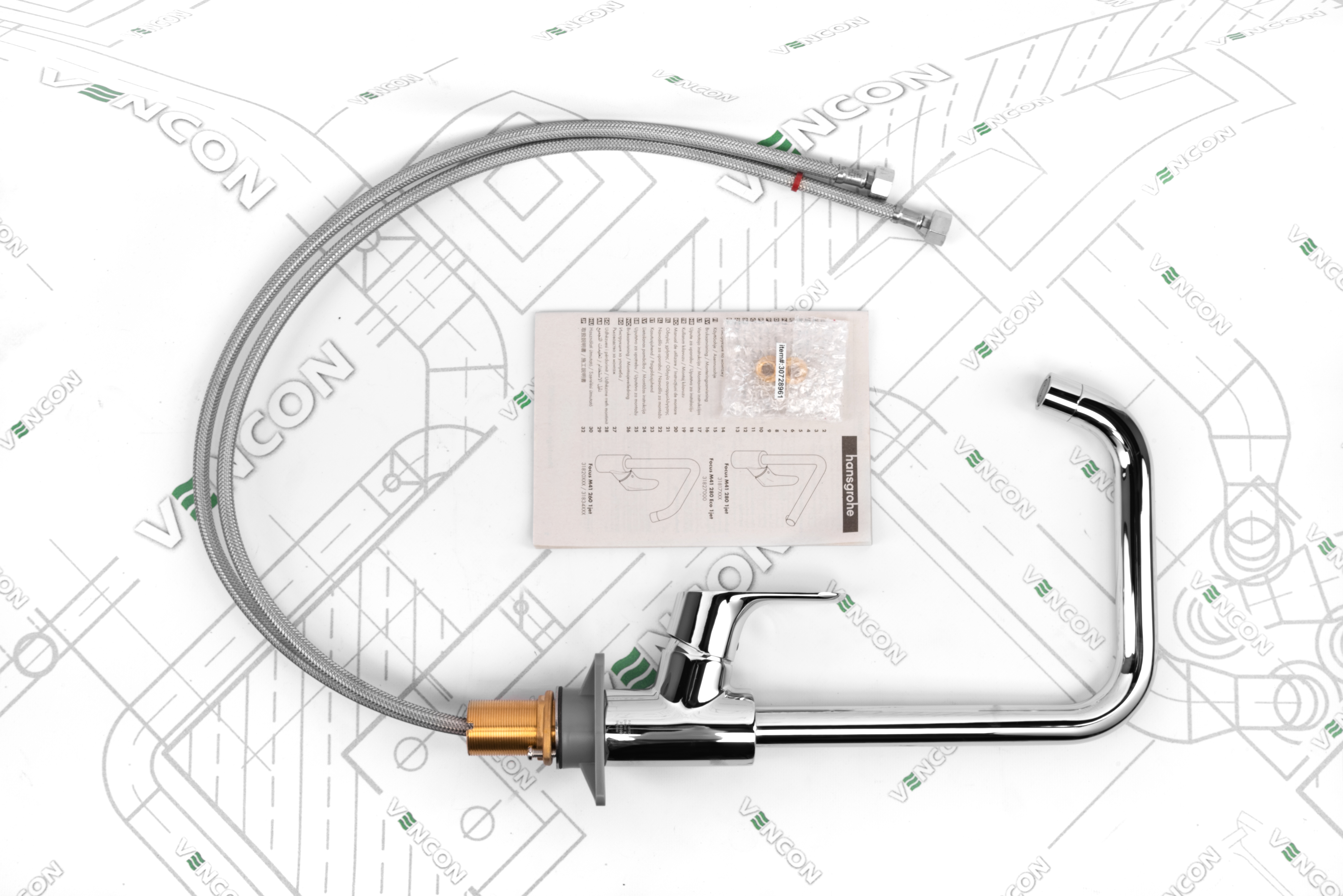 Змішувач для кухні Hansgrohe Focus 31820000 зовнішній вигляд - фото 9