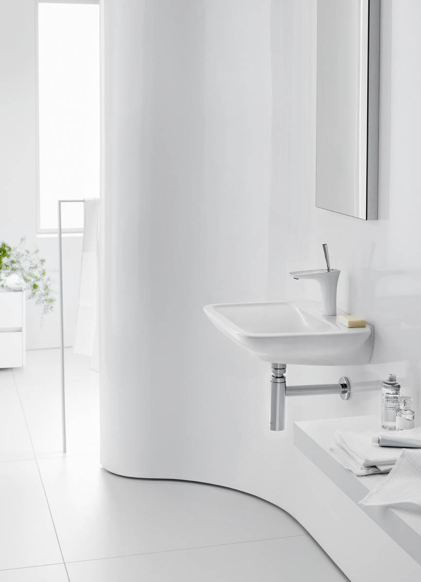 Змішувач для умивальника Hansgrohe PuraVida 15070000 ціна 24176 грн - фотографія 2