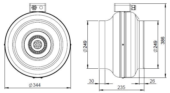 Канальний вентилятор Ruck RS 250 L ціна 10170.00 грн - фотографія 2