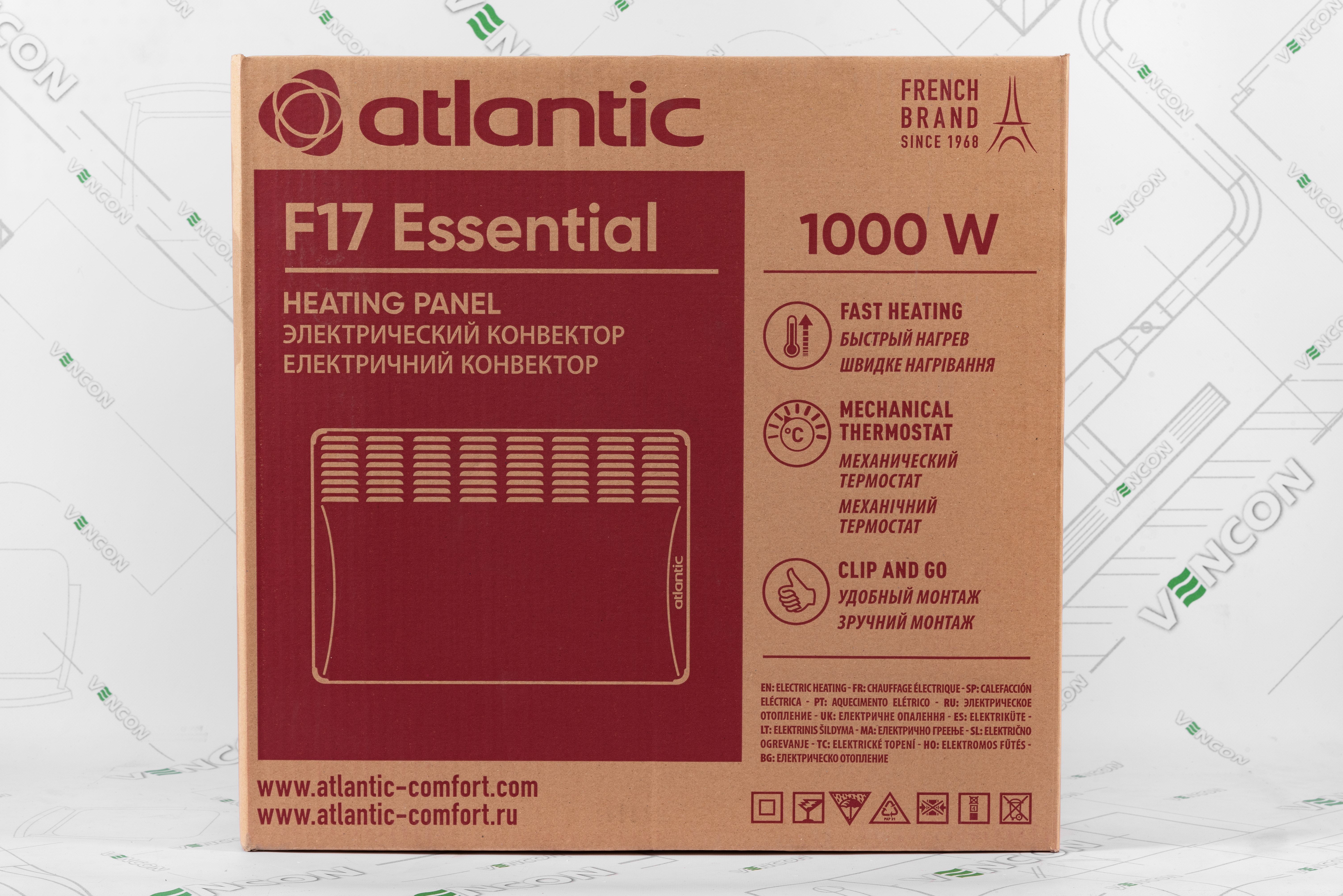 Электрический конвектор Atlantic F17 Essential CMG BL-meca 1000 обзор - фото 11