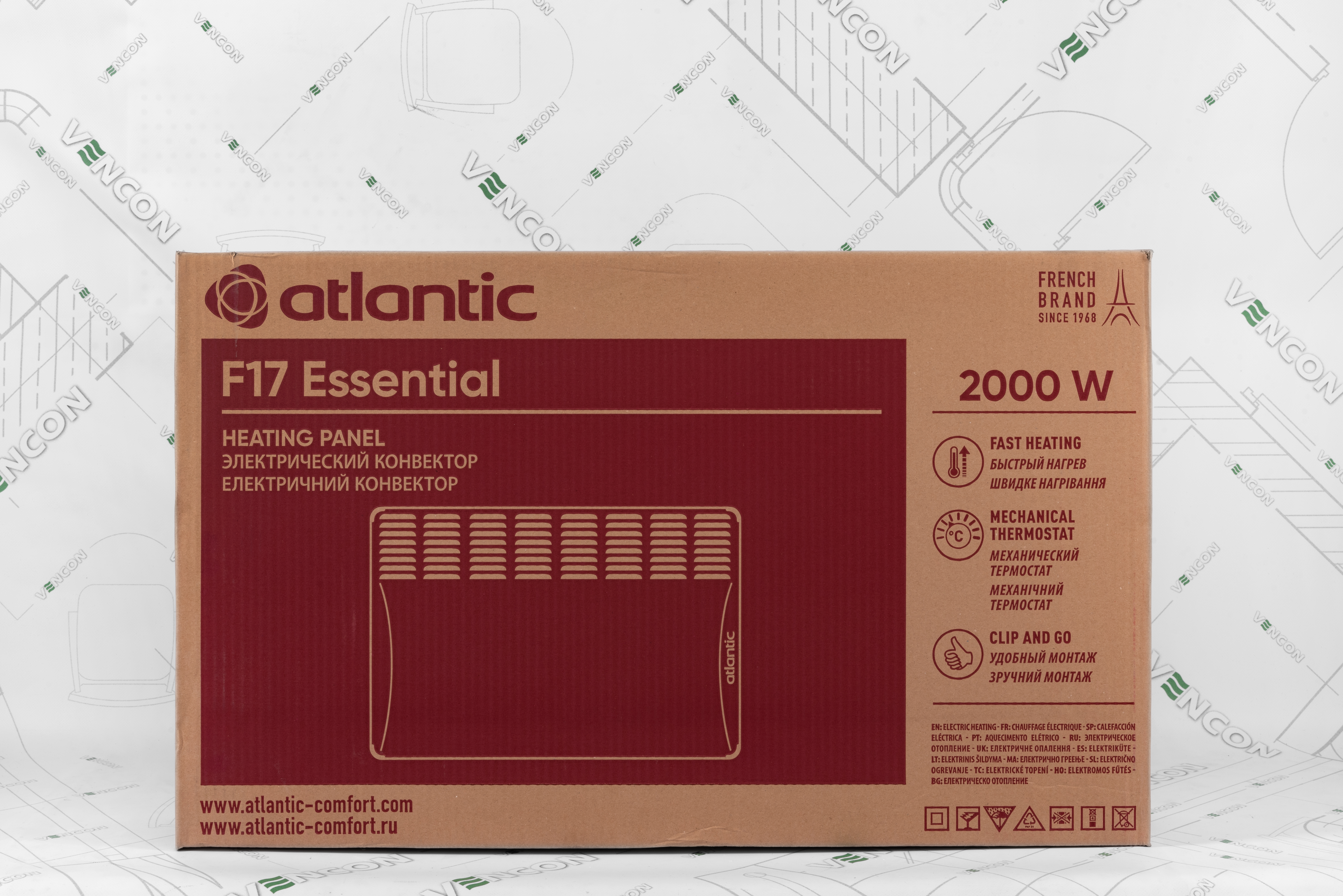 Электрический конвектор Atlantic F17 Essential CMG BL-meca 2000 обзор - фото 11