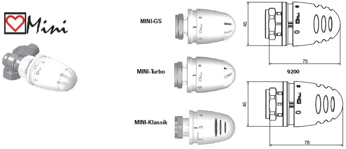 Термоголовка Herz Design Mini Turbo 1920093 M30x1,5 цена 434.00 грн - фотография 2