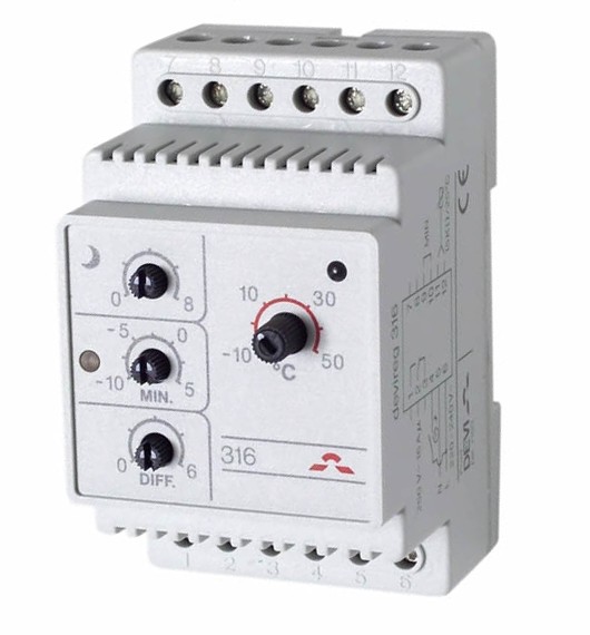 Терморегулятор для вентиляции и кондиционирования Devi DEVIreg 316
