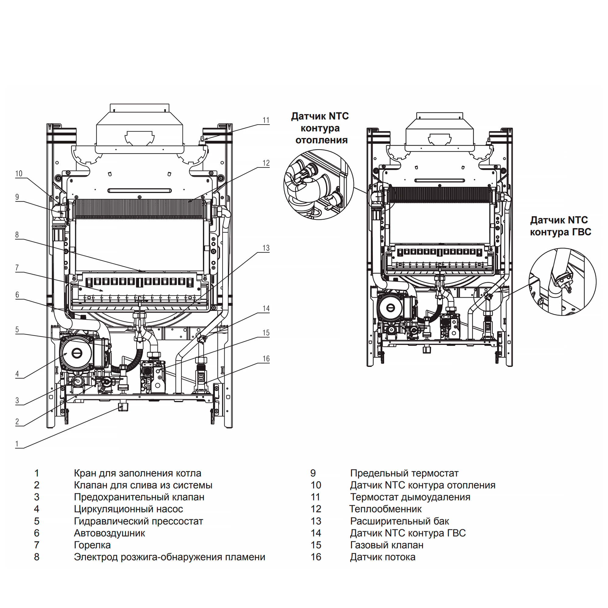 Газовый котел Beretta Ciao 24 C.S.I. инструкция - изображение 6