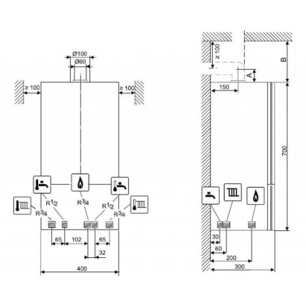ᐉ Газовый котел Bosch Gaz 6000 W WBN 6000-24C RN купить по цене по ...