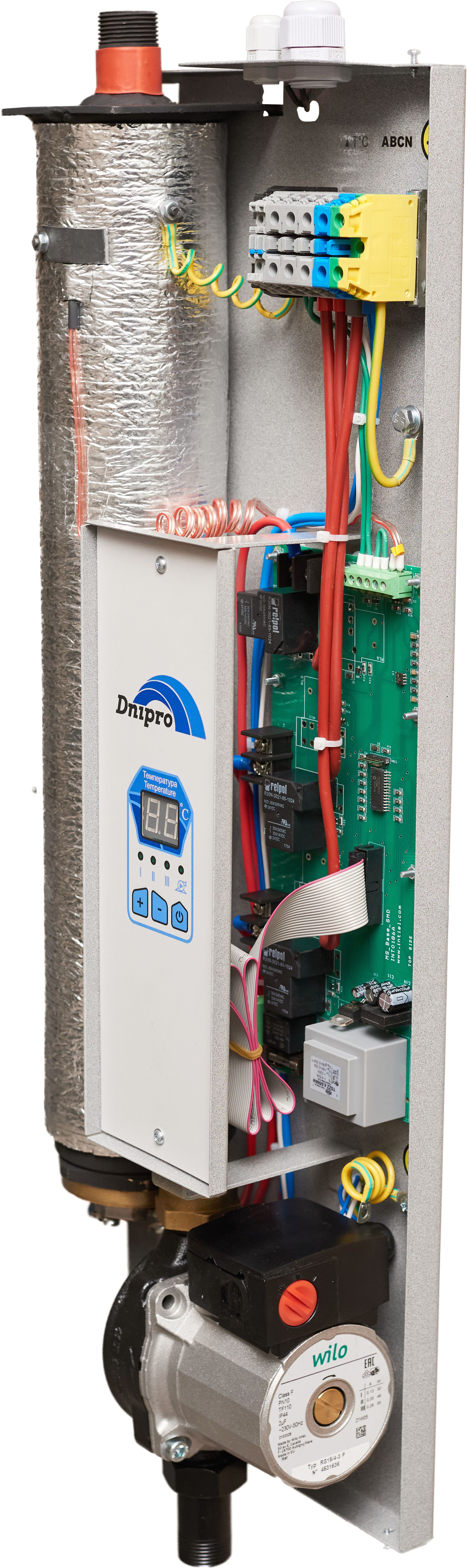 Электрический котел Dnipro Мини с насосом КЭО-М 12 кВт 380 отзывы - изображения 5