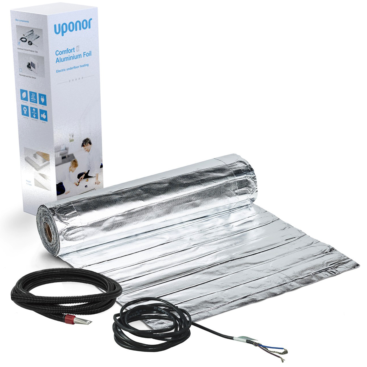 Теплый пол Uponor электрический Uponor Aluminium Foil 140-1