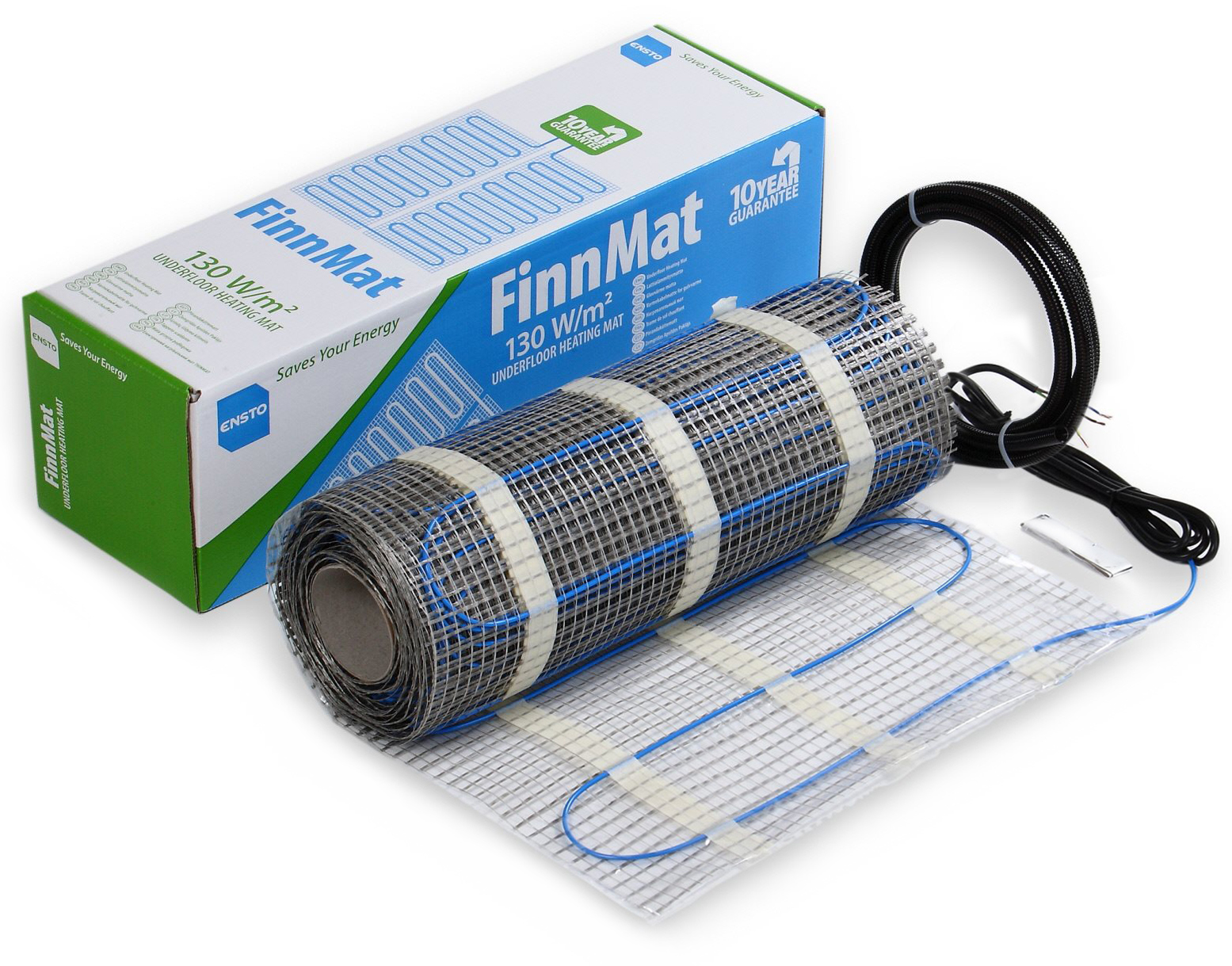 Електрична тепла підлога Ensto FinnMat EFHFM130.1