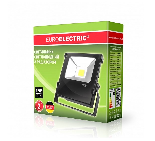 Прожектор Eurolamp LED COB 20W 6500K ціна 0.00 грн - фотографія 2
