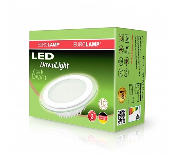 в продаже Светильник Eurolamp LED Downlight 6W 3000K - фото 3