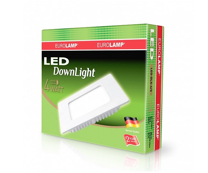 в продаже Светильник Eurolamp LED Panel 4W 3000K 220V - фото 3