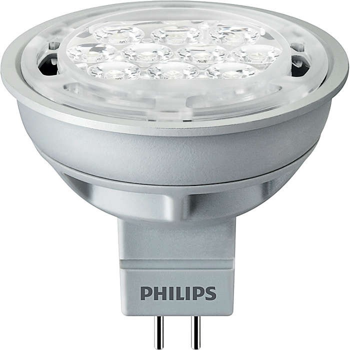 Світлодіодна лампа Philips форма точка Philips Essential Led 5-50W 2700K MR16 24D