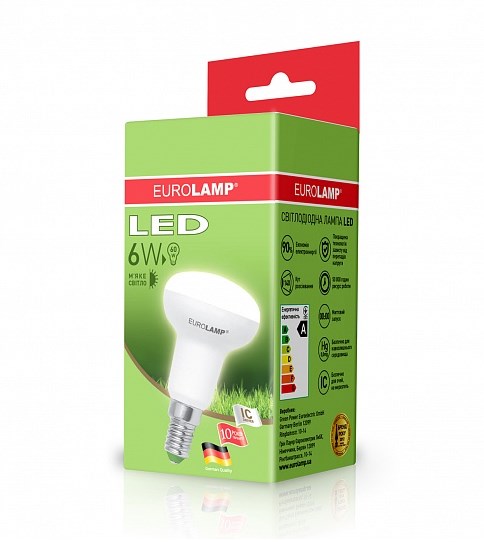 Лампа Eurolamp Led Еко D R50 6W E14 3000K (Led-R50-06142(D)) ціна 0.00 грн - фотографія 2