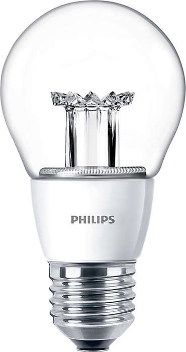 Светодиодная лампа Philips форма груша Philips Mas Ledbulb D 6-40W E27 827 A60 CL