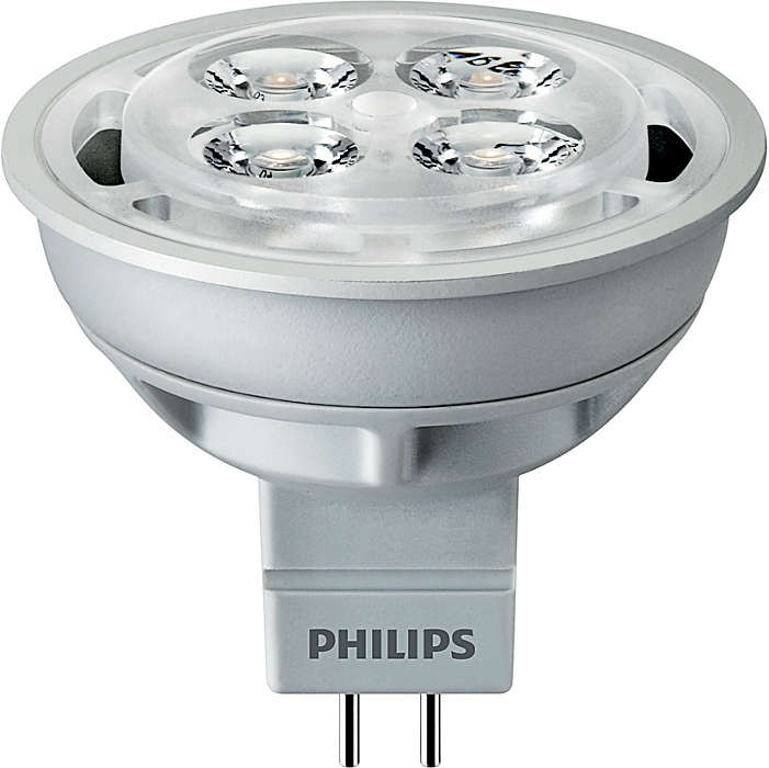 Ціна світлодіодна лампа philips форма фара Philips Essential Led 4.2-35W 2700K MR16 24D в Києві