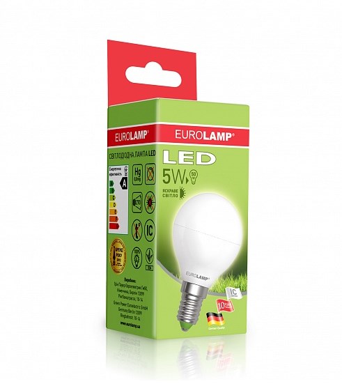 Лампа Eurolamp Led Еко G45 5W E14 4000K (Led-G45-05144(D) ціна 0.00 грн - фотографія 2