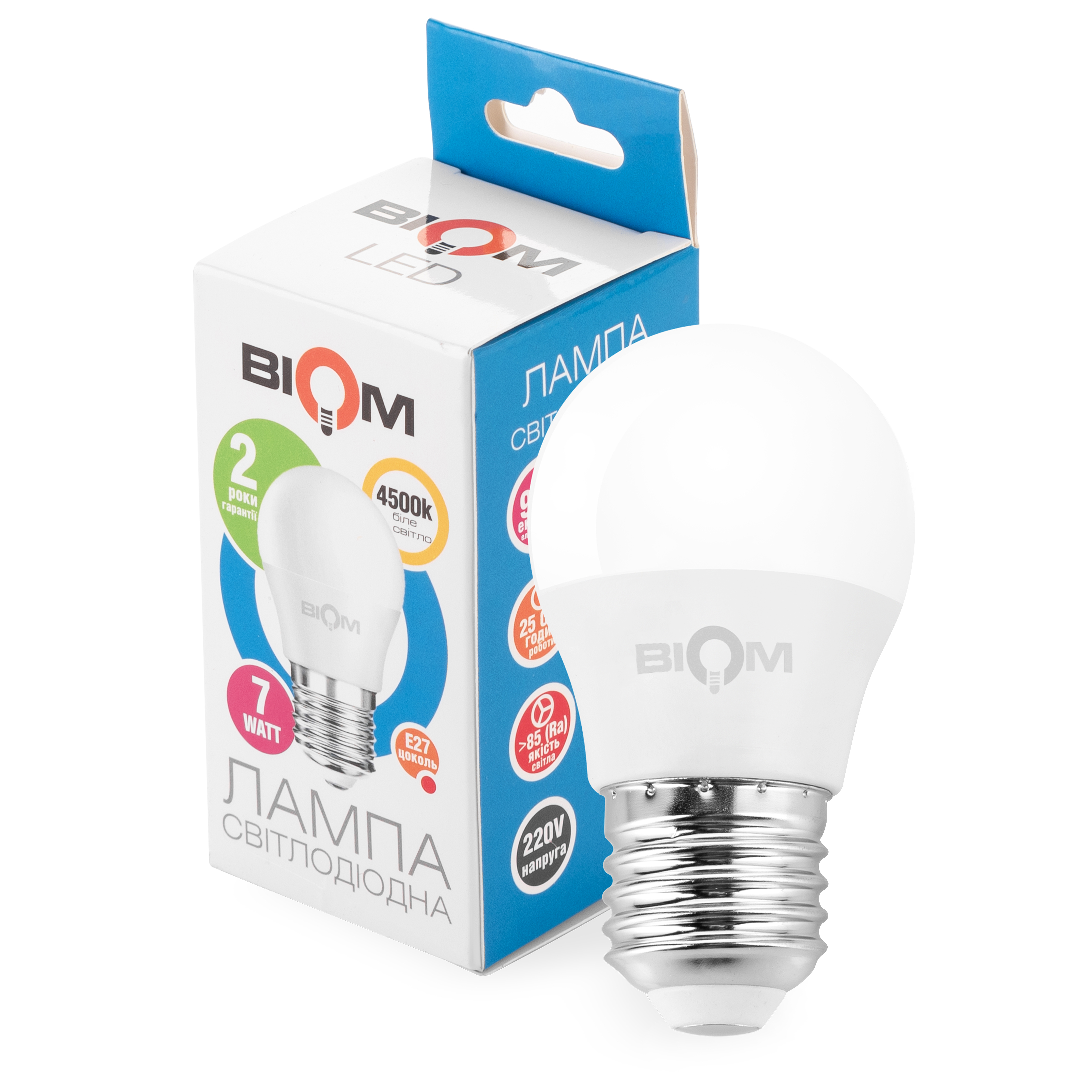 Ціна світлодіодна лампа biom з цоколем e27 Biom Led BT-564 в Києві