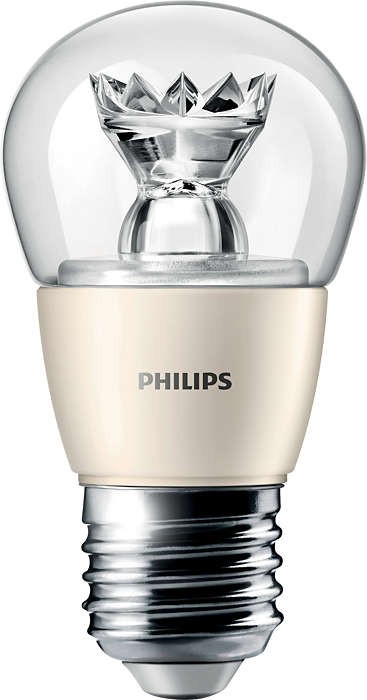 Характеристики светодиодная лампа форма сфера Philips Mas LedLuster D 6-40W E27 827 P48 CL